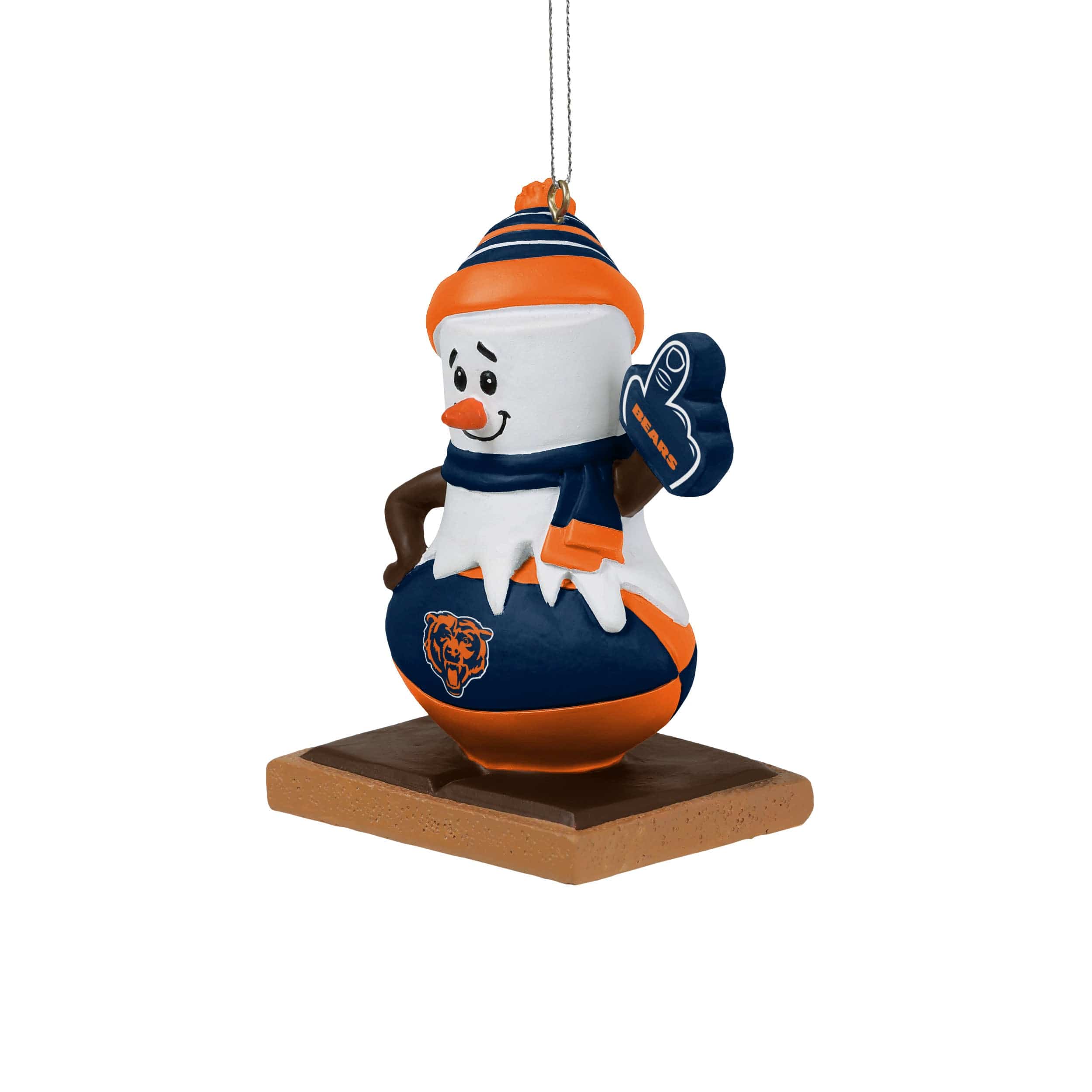 Chicago Bears NFL Smore On Ball Ornament - Image 2