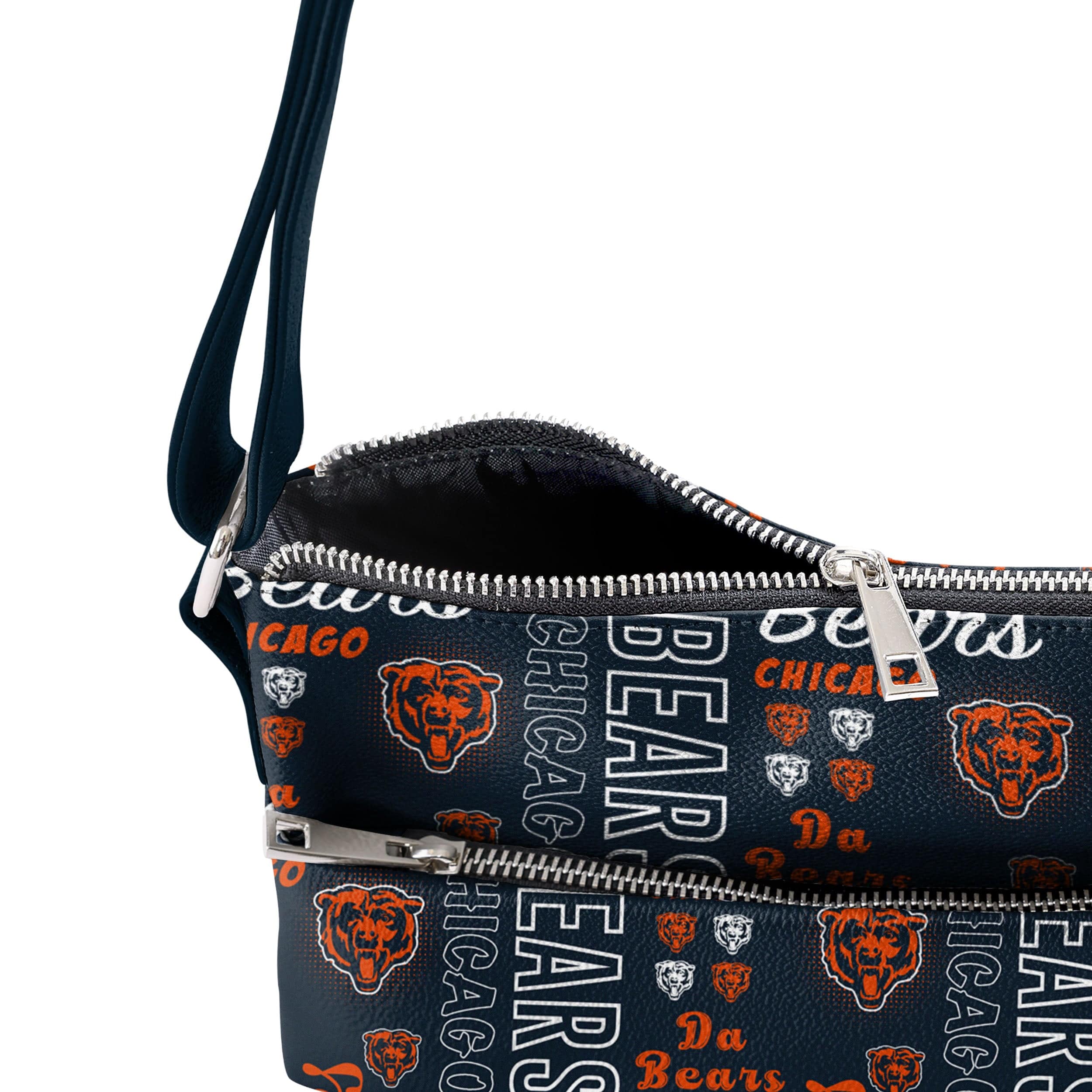 Chicago Bears NFL Spirited Style Printed Collection Foldover Tote Bag - Image 4