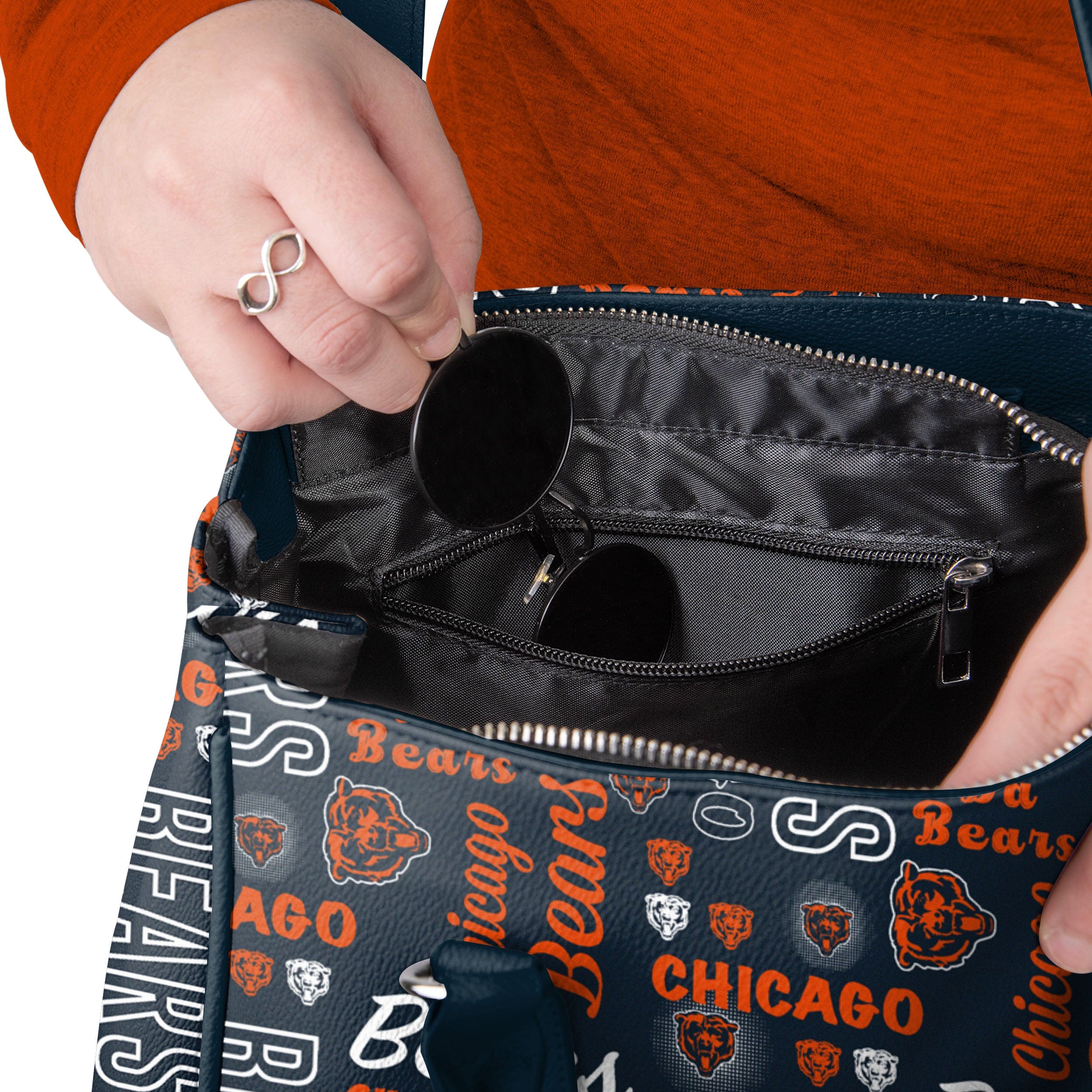 Chicago Bears NFL Spirited Style Printed Collection Purse - Image 3