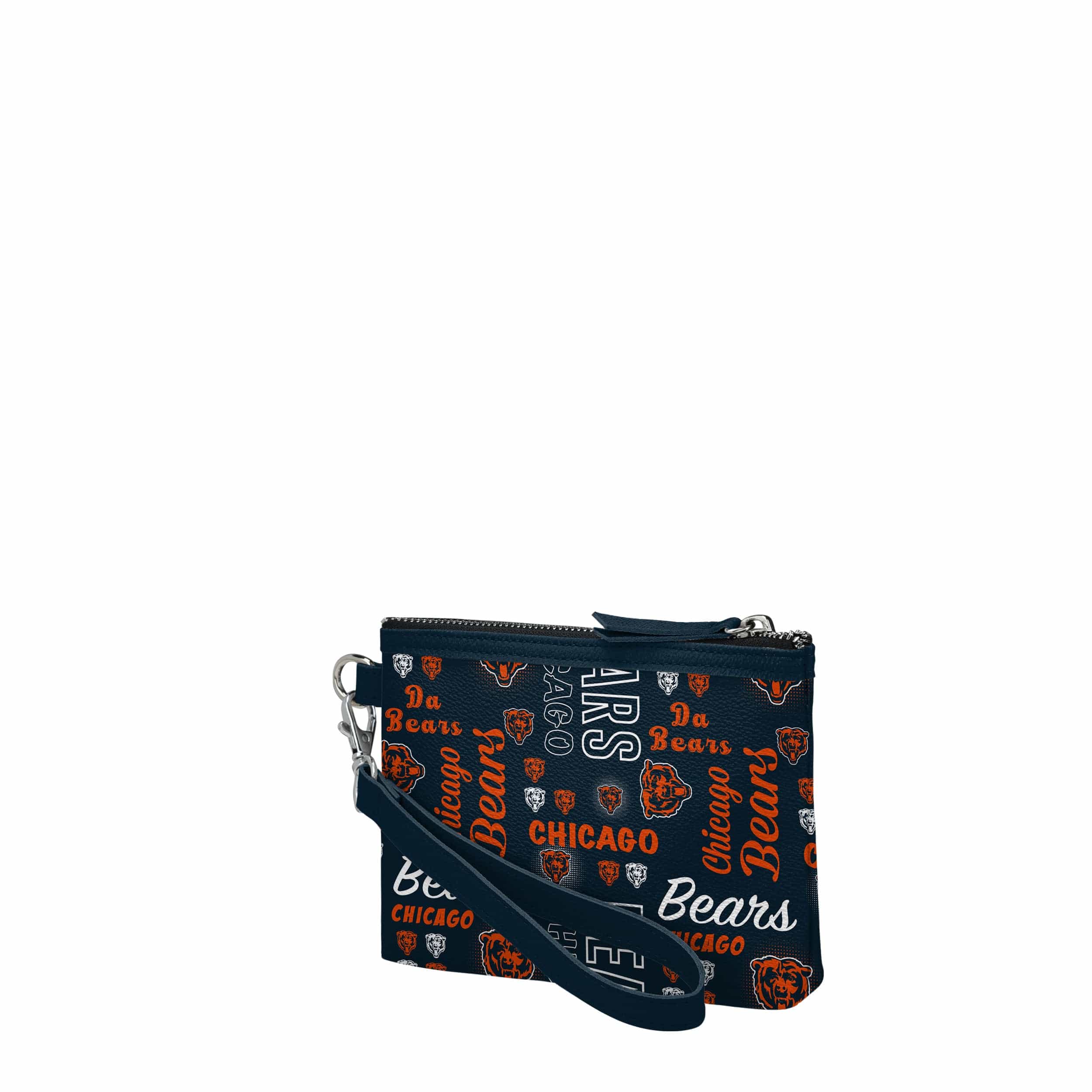 Chicago Bears NFL Spirited Style Printed Collection Repeat Logo Wristlet - Image 2