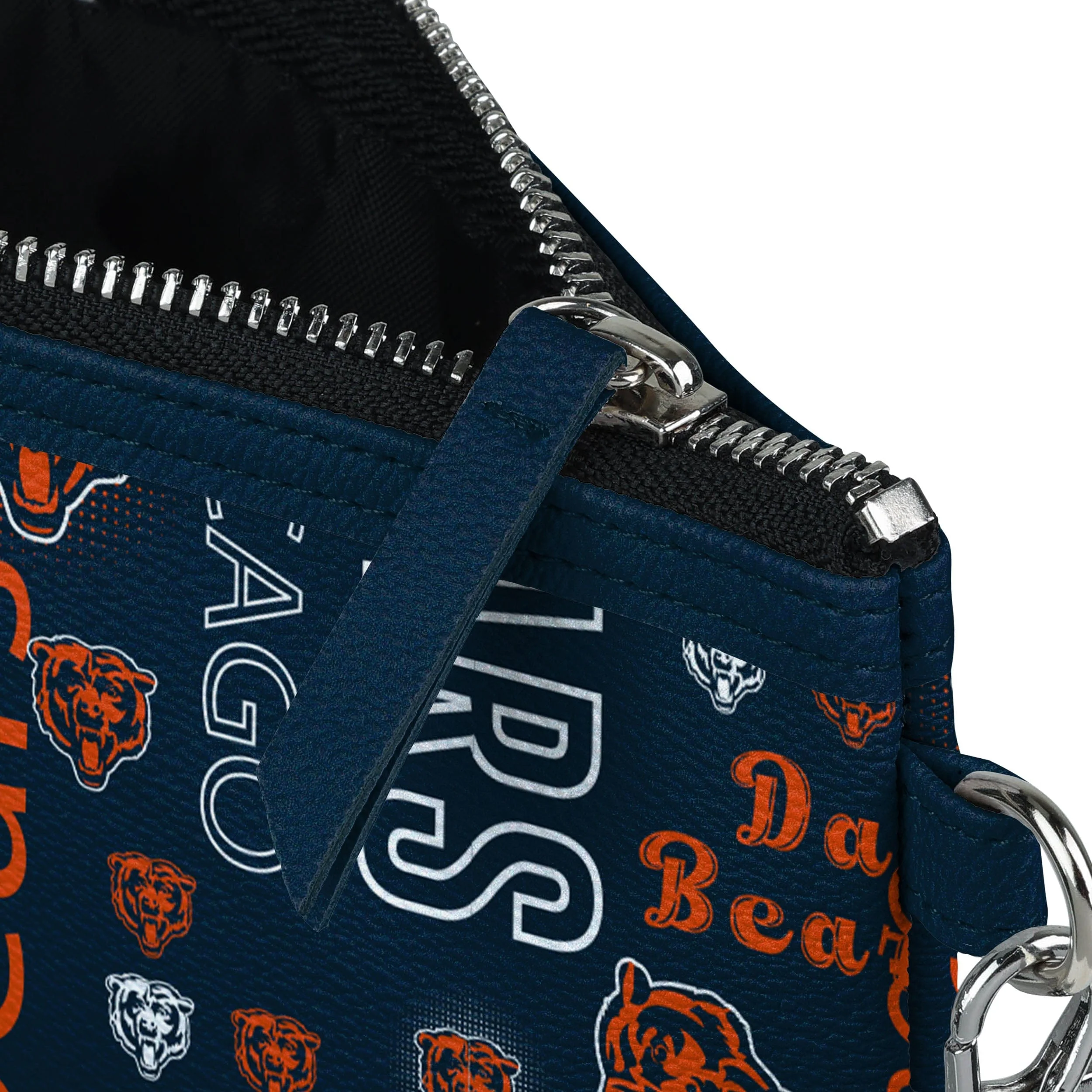 Chicago Bears NFL Spirited Style Printed Collection Repeat Logo Wristlet - Image 4