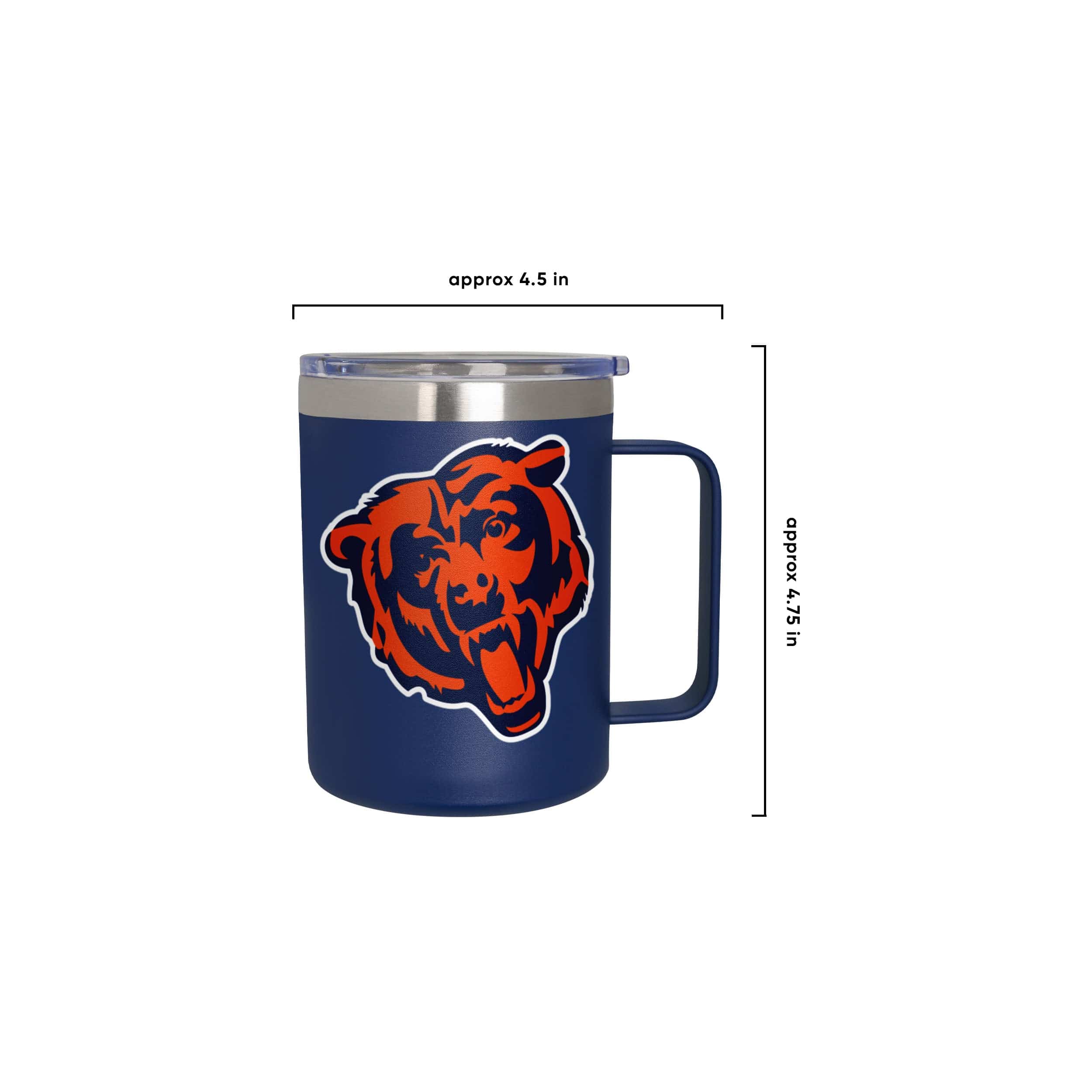 Chicago Bears NFL Team Color Insulated Stainless Steel Mug - Image 5
