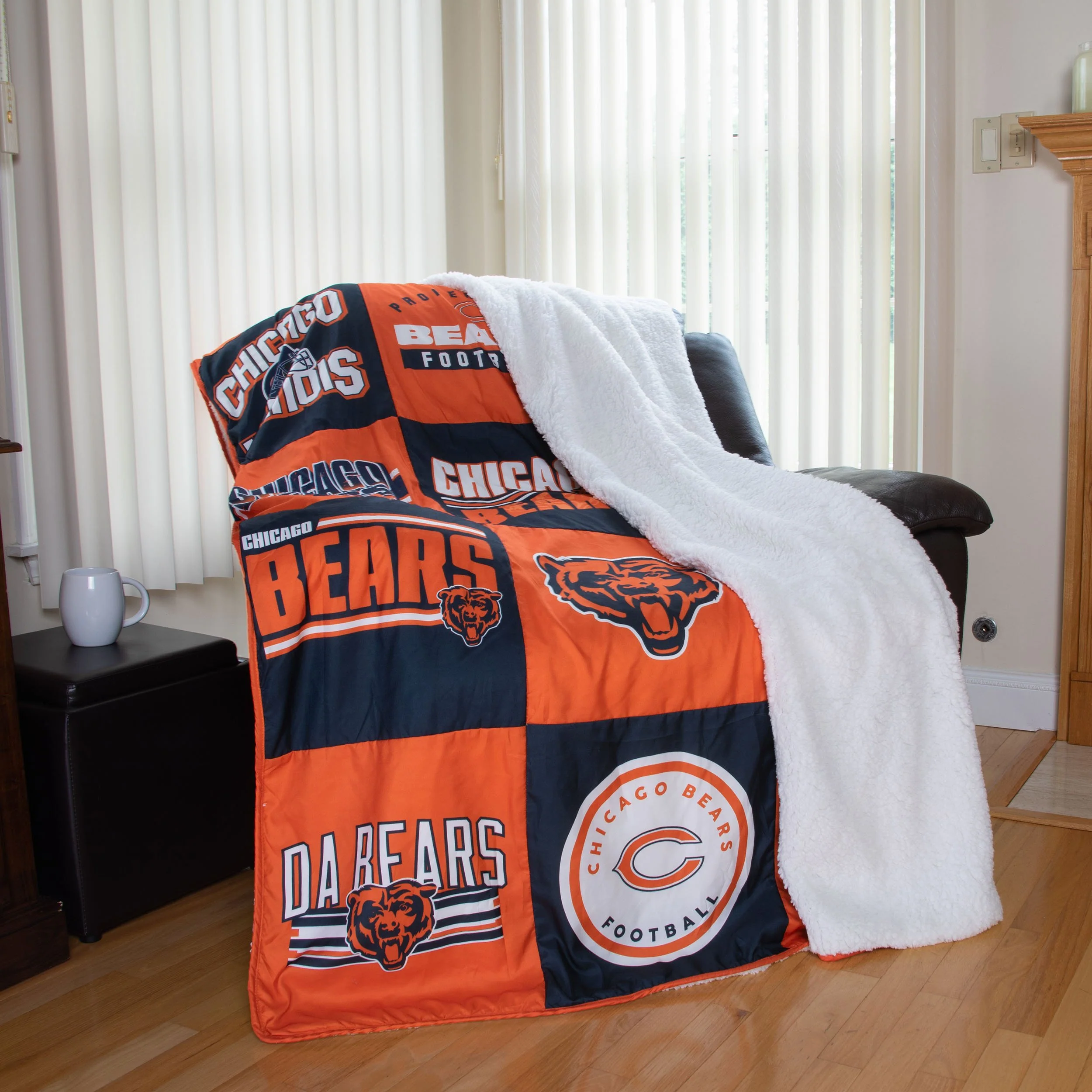 Chicago Bears NFL Team Pride Patches Quilt - Image 2