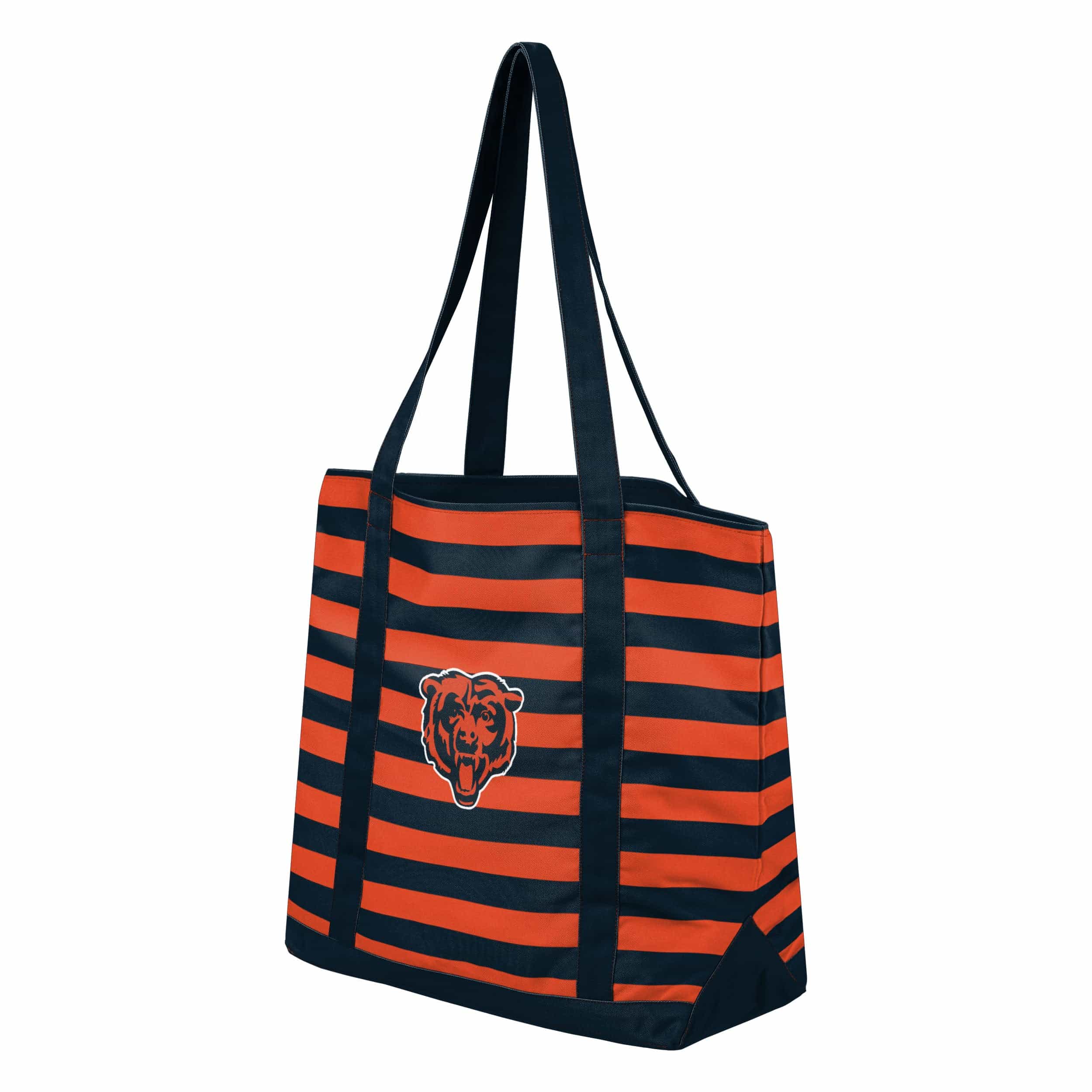 Chicago Bears NFL Team Stripe Canvas Tote Bag - Image 2