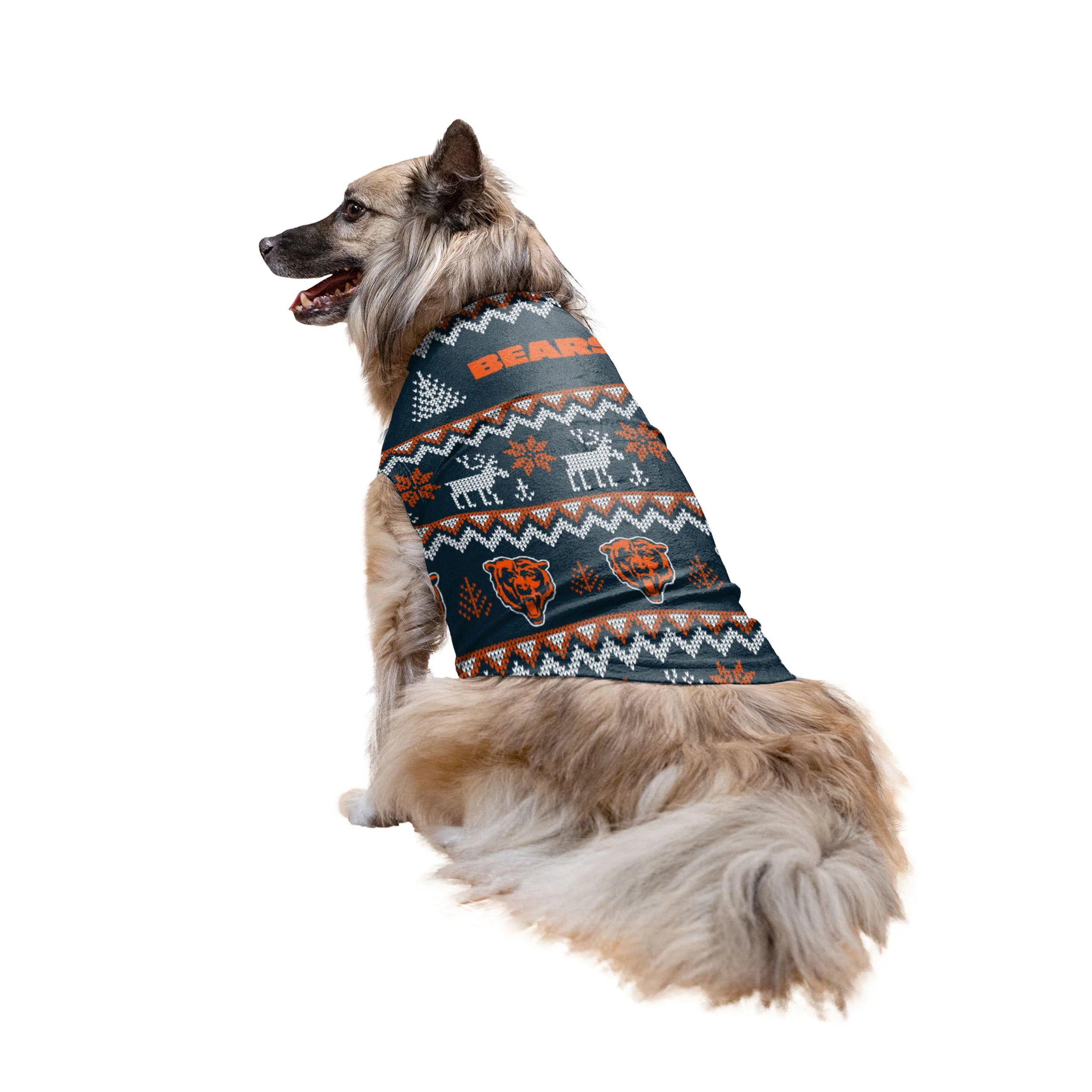 Chicago Bears NFL Ugly Pattern Family Holiday Pajamas - Image 7