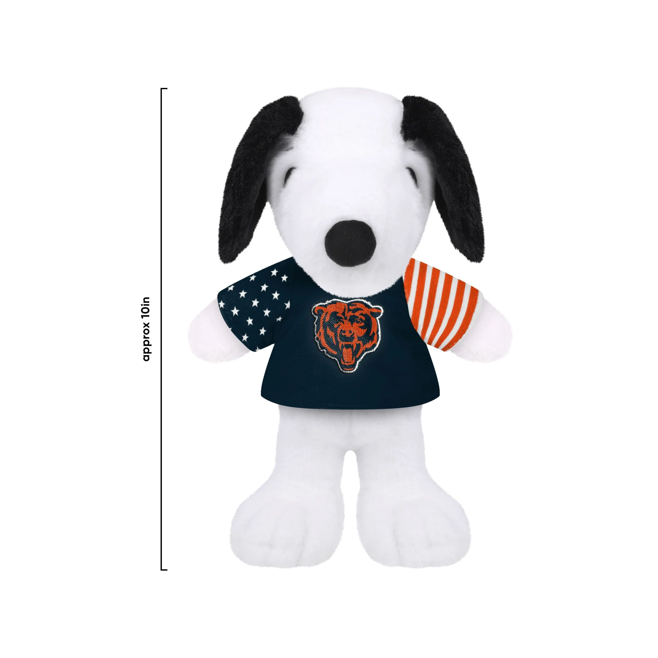 Chicago Bears NFL USA Flag Snoopy Peanuts Team Jersey Plush - Image 3