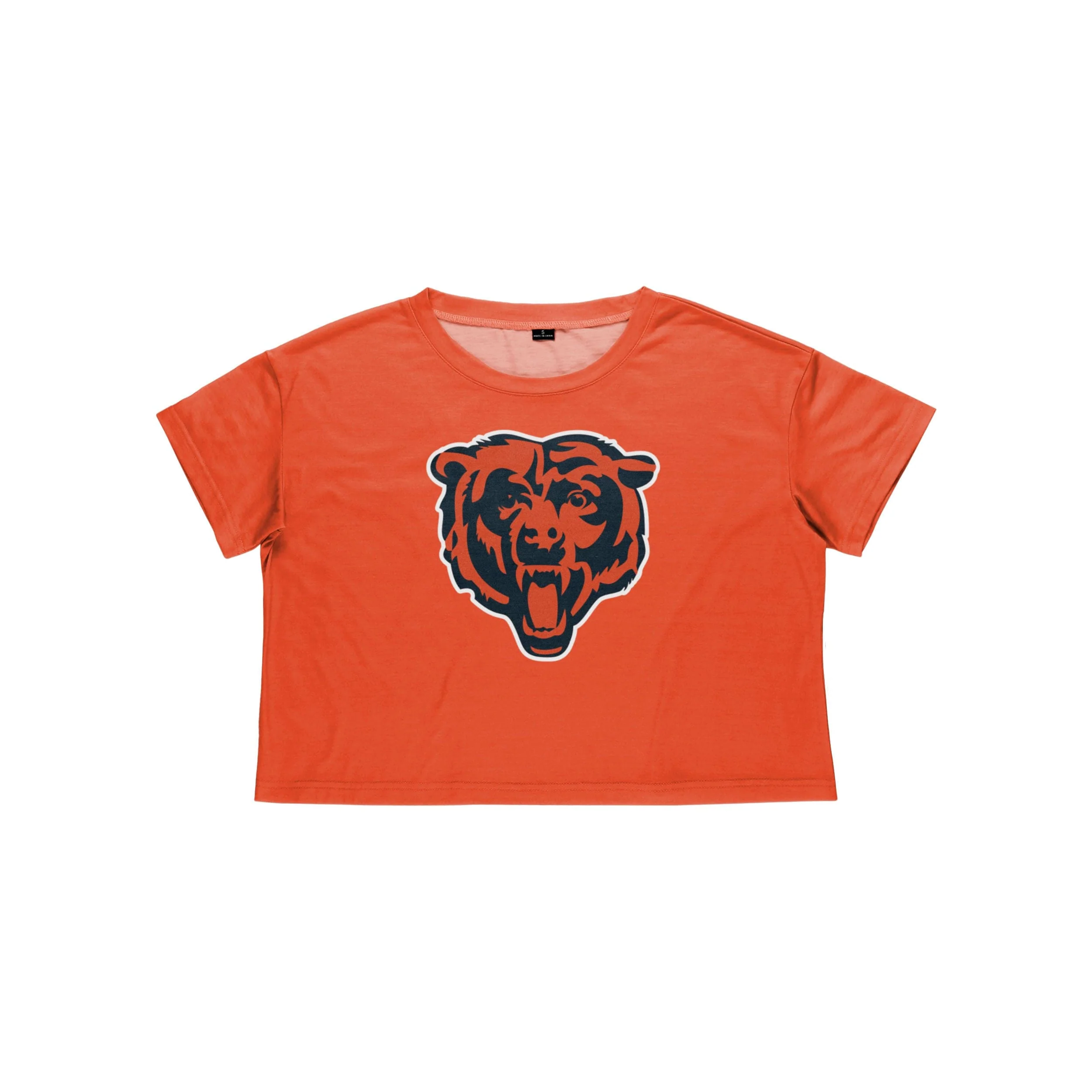 Chicago Bears NFL Womens Alternate Team Color Crop Top - Image 3