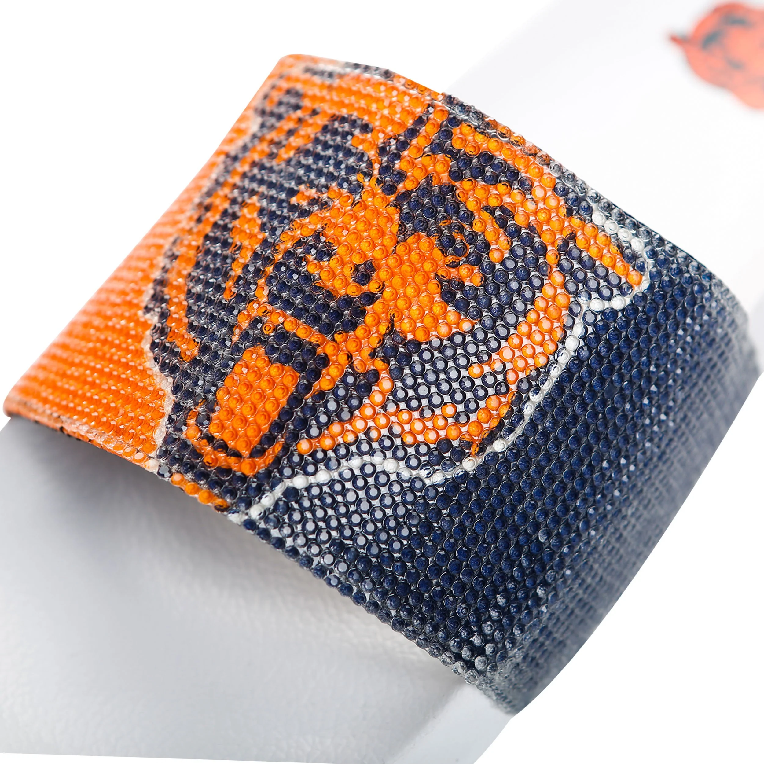 Chicago Bears NFL Womens Big Logo Shimmer Slide - Image 3