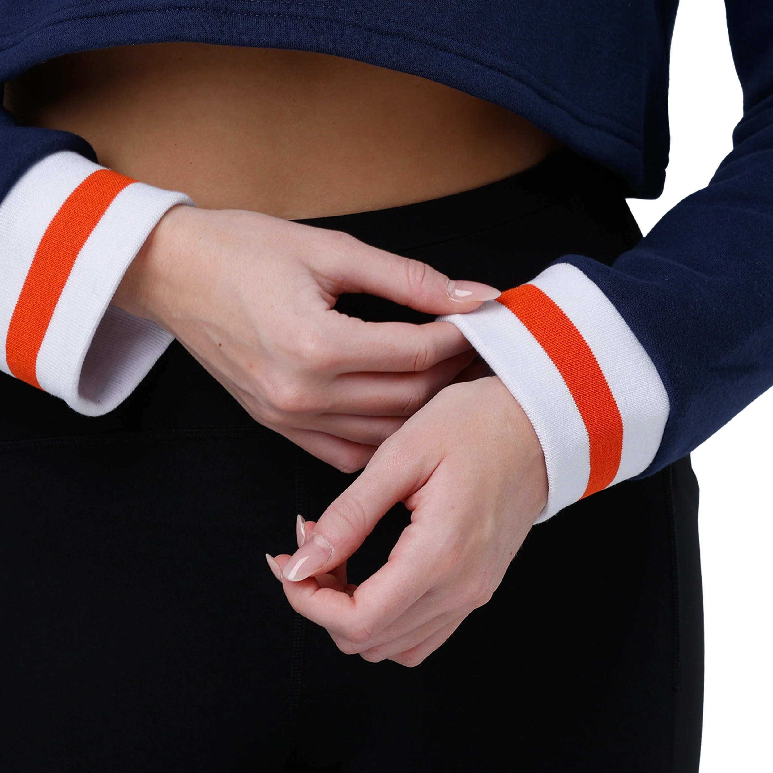 Chicago Bears NFL Womens Cropped Chenille Hoodie - Image 5