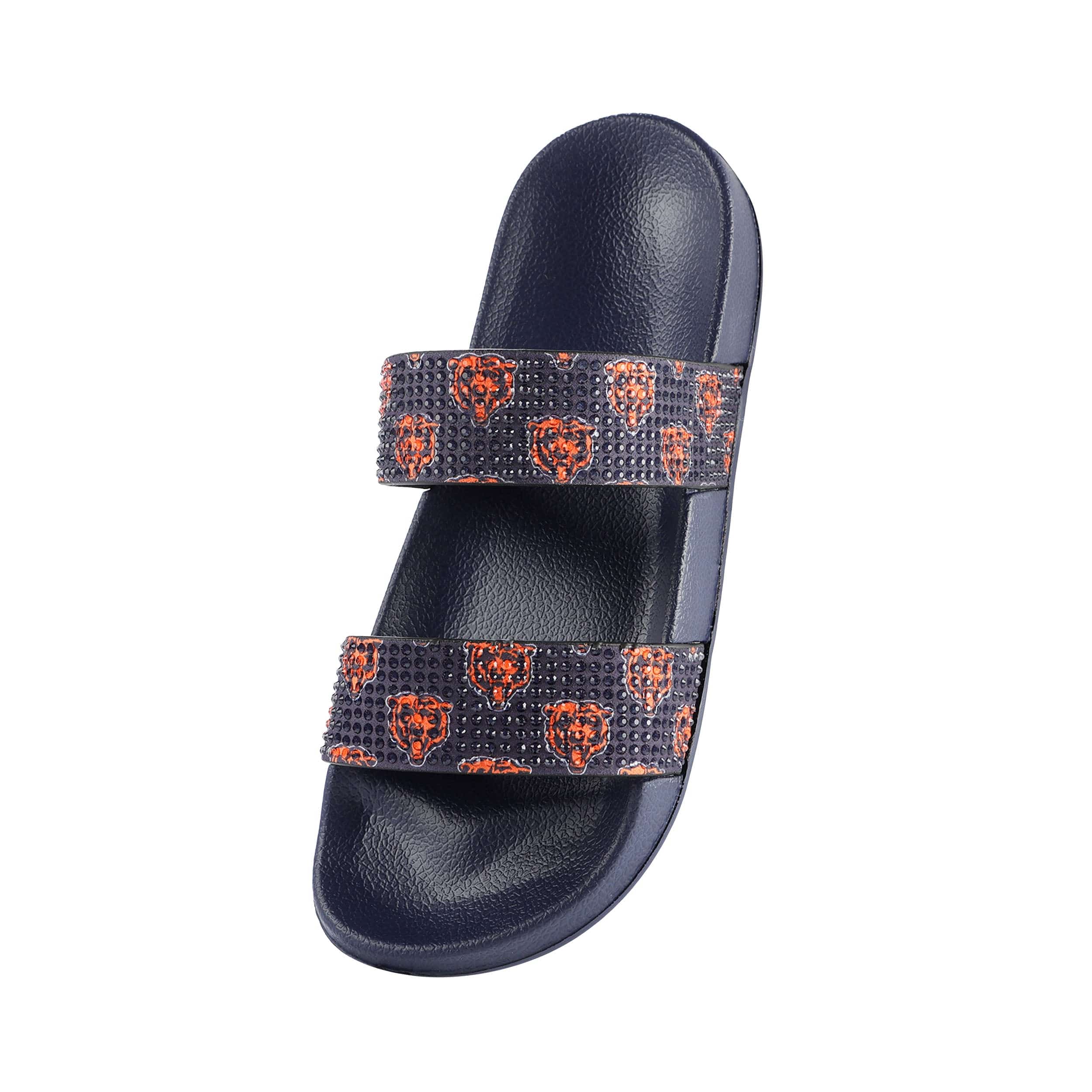 Chicago Bears NFL Womens Double Strap Shimmer Sandal - Image 3