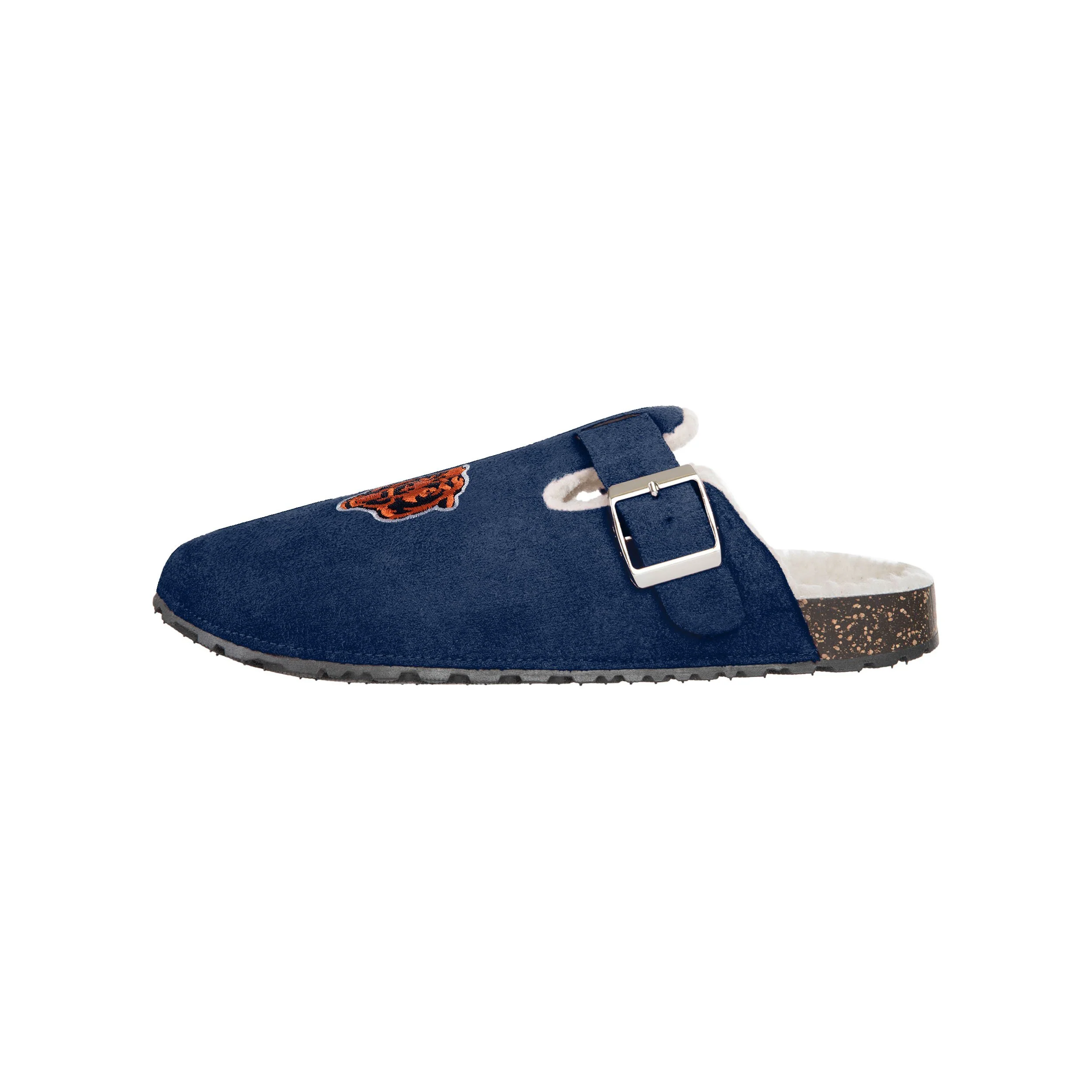 Chicago Bears NFL Womens Fur Buckle Clog Slippers - Image 4