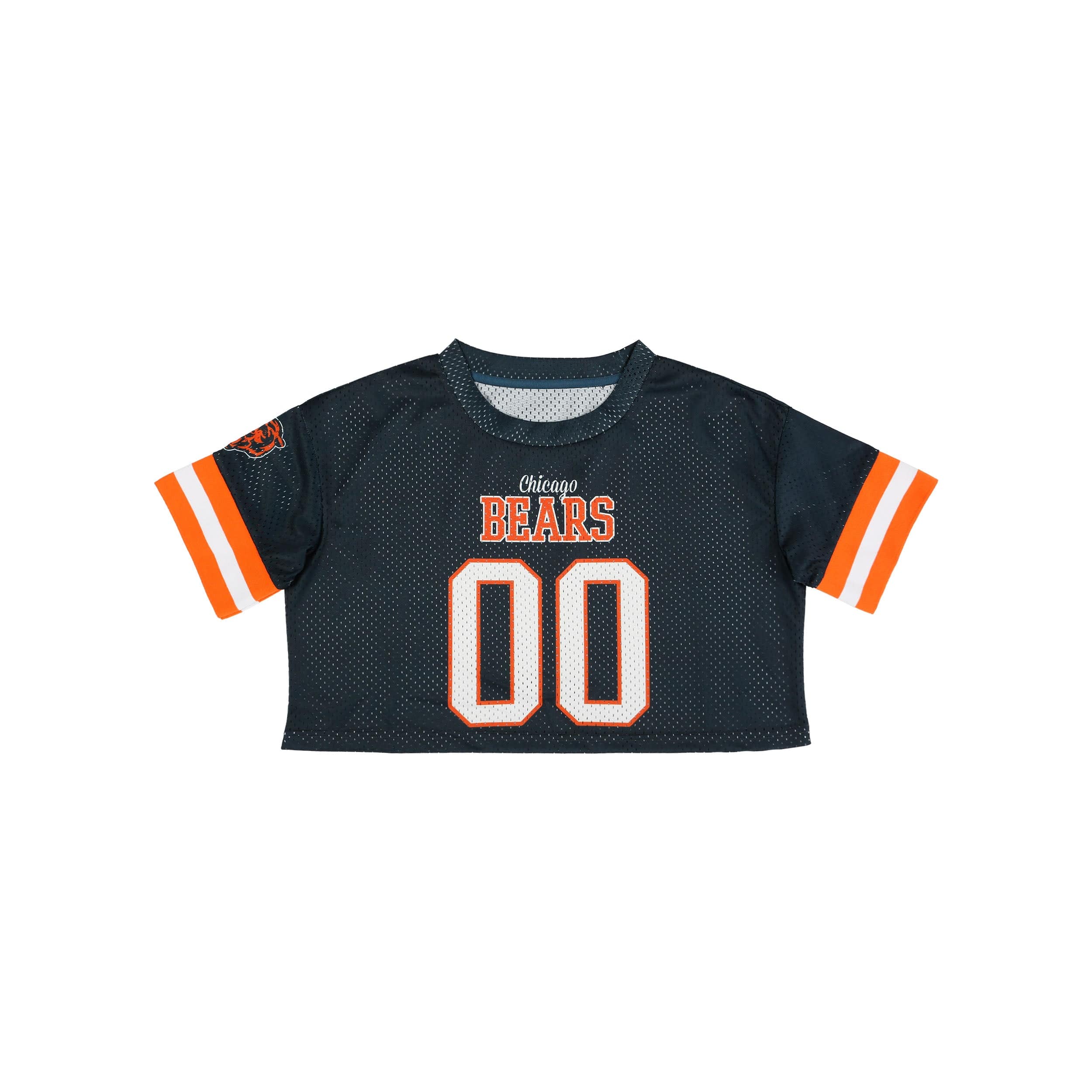 Chicago Bears NFL Womens Gameday Mesh Crop Top - Image 3