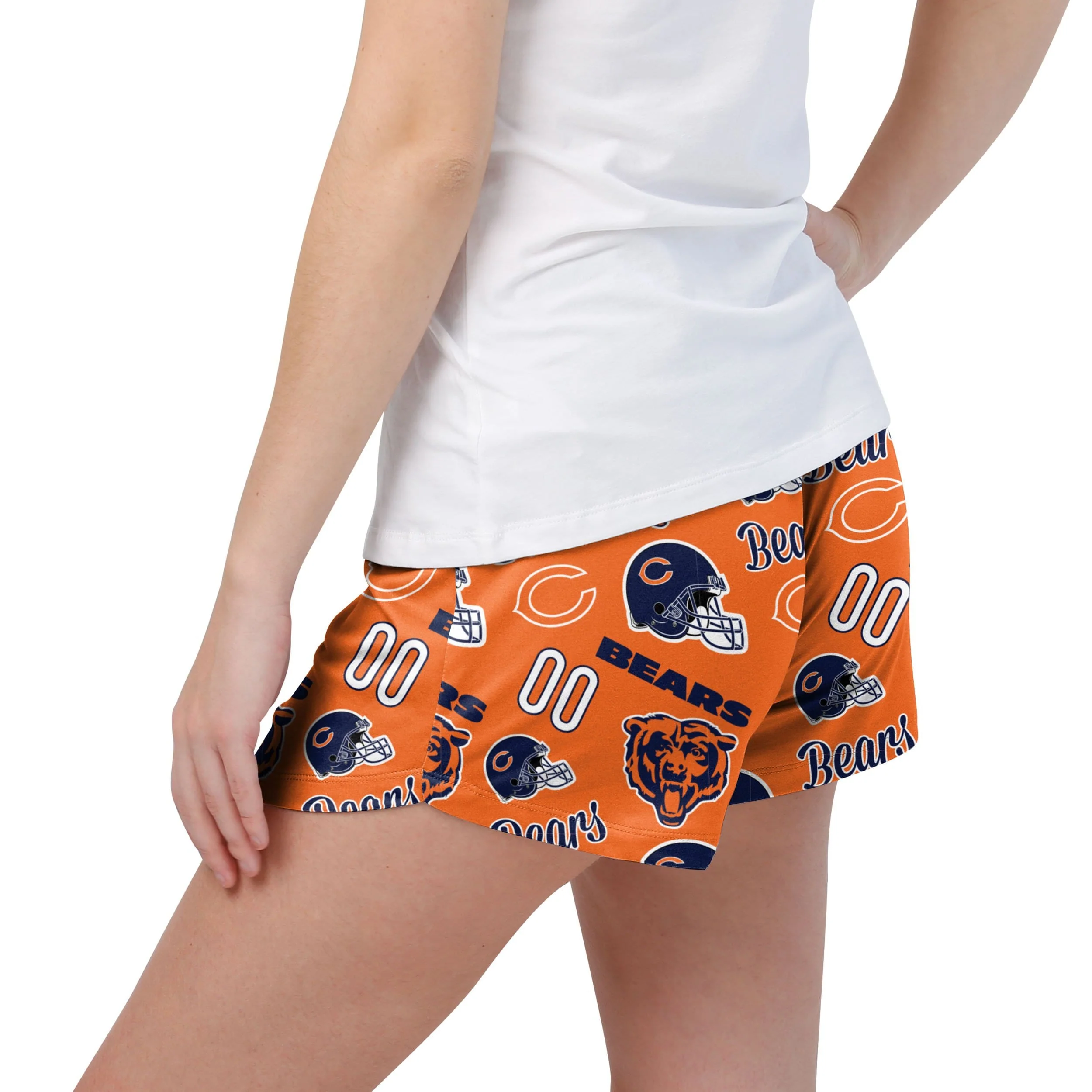 Chicago Bears NFL Womens Gameday Ready Lounge Shorts - Image 2