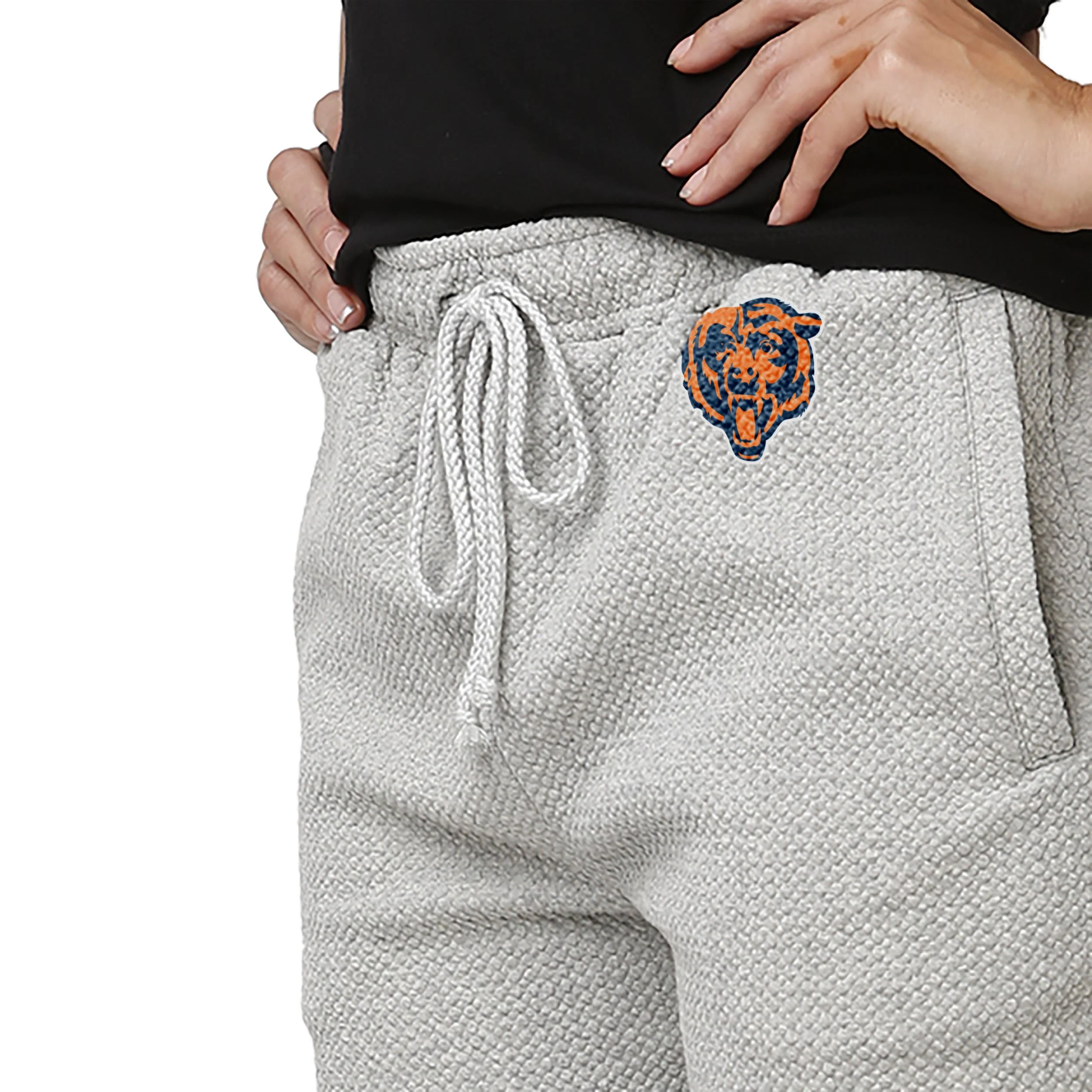 Chicago Bears NFL Womens Gray Woven Joggers - Image 4