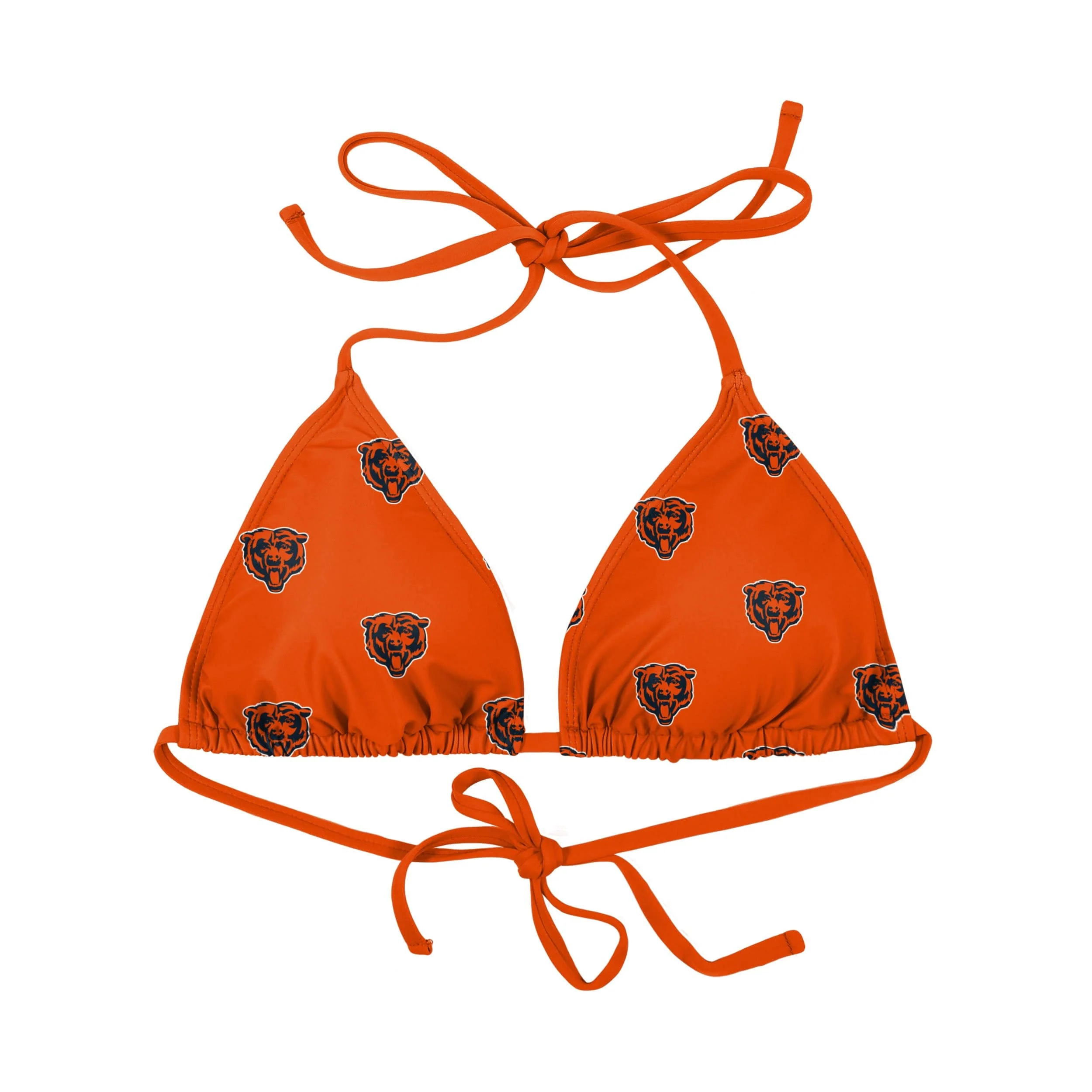 Chicago Bears NFL Womens Mini Print Bikini Top - Image 2