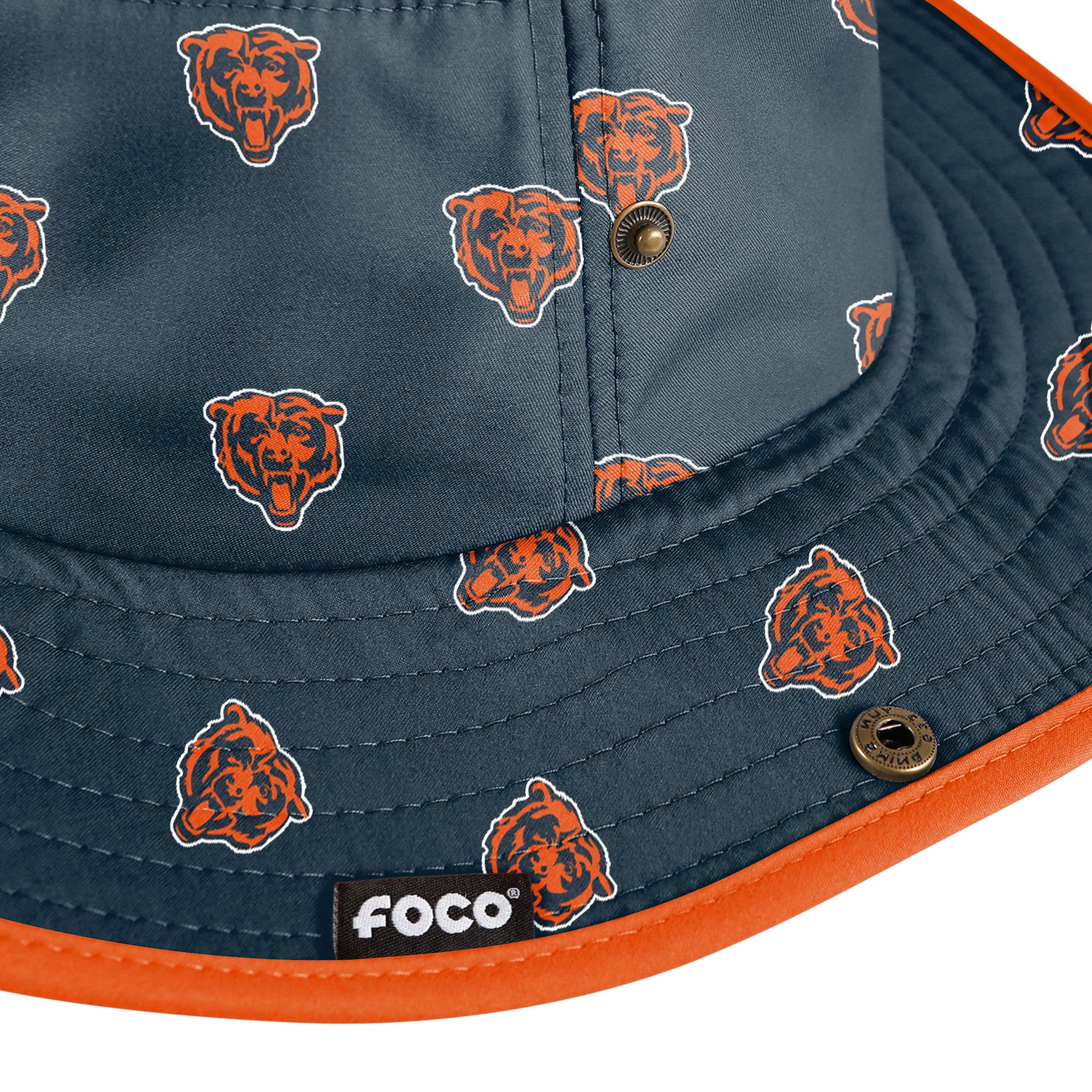 Chicago Bears NFL Womens Mini Print Hybrid Boonie Hat - Image 3