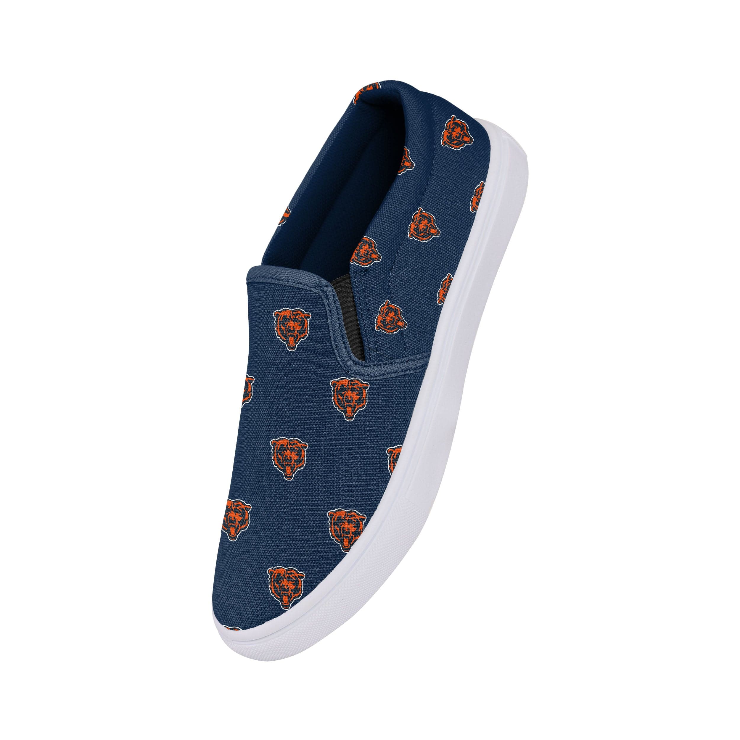 Chicago Bears NFL Womens Repeat Logo Slip On Canvas Shoe - Image 2