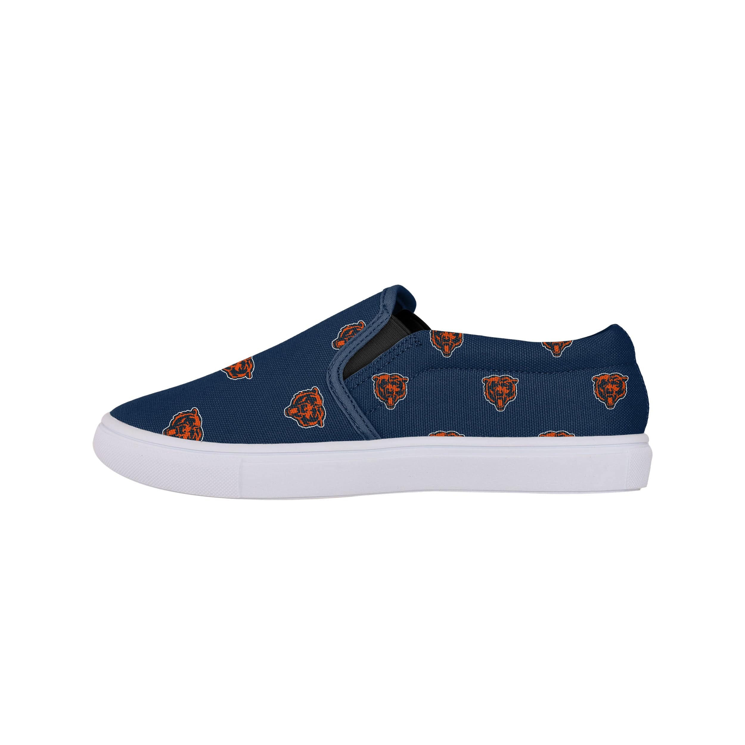 Chicago Bears NFL Womens Repeat Logo Slip On Canvas Shoe - Image 4