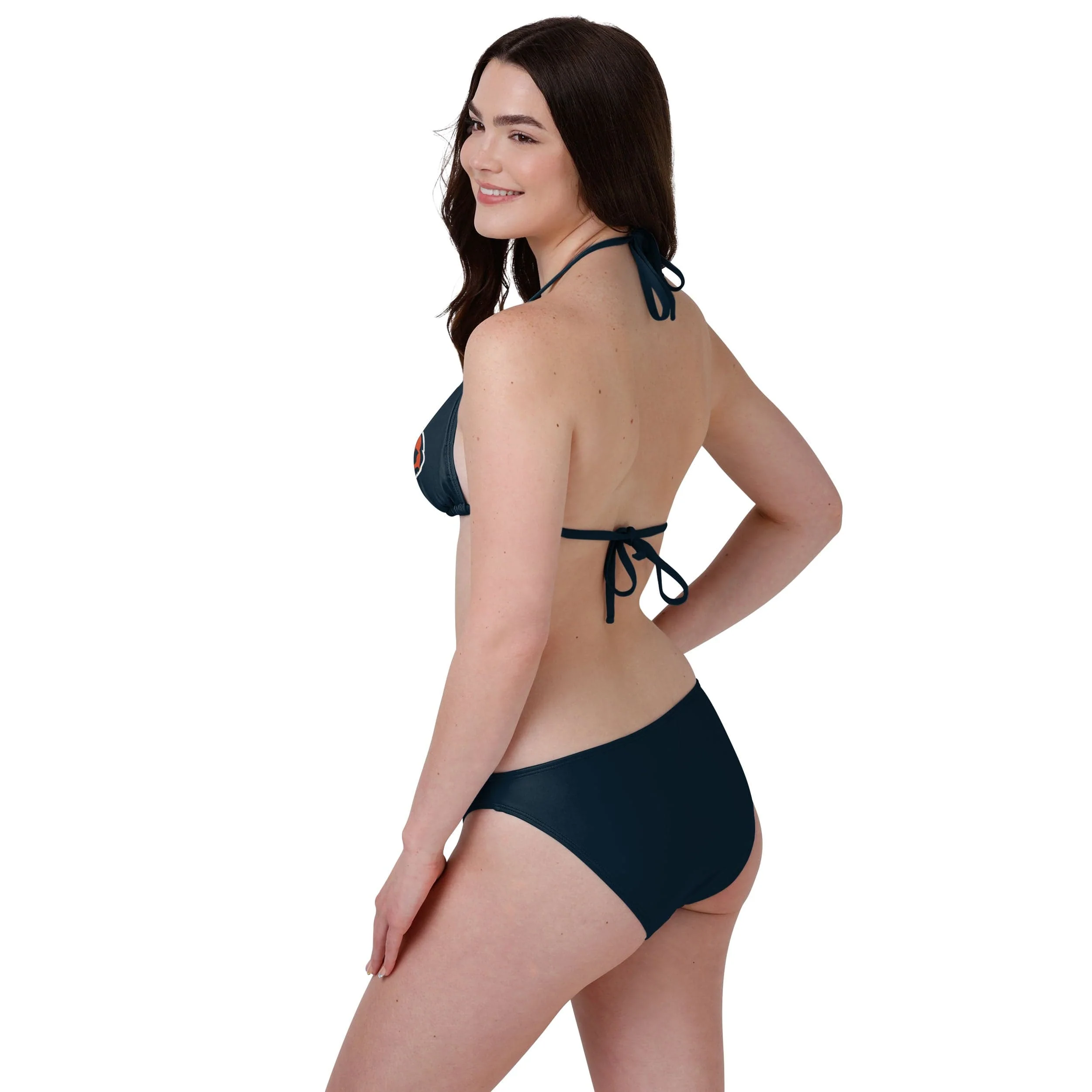 Chicago Bears NFL Womens Solid Wordmark Bikini Bottom - Image 3