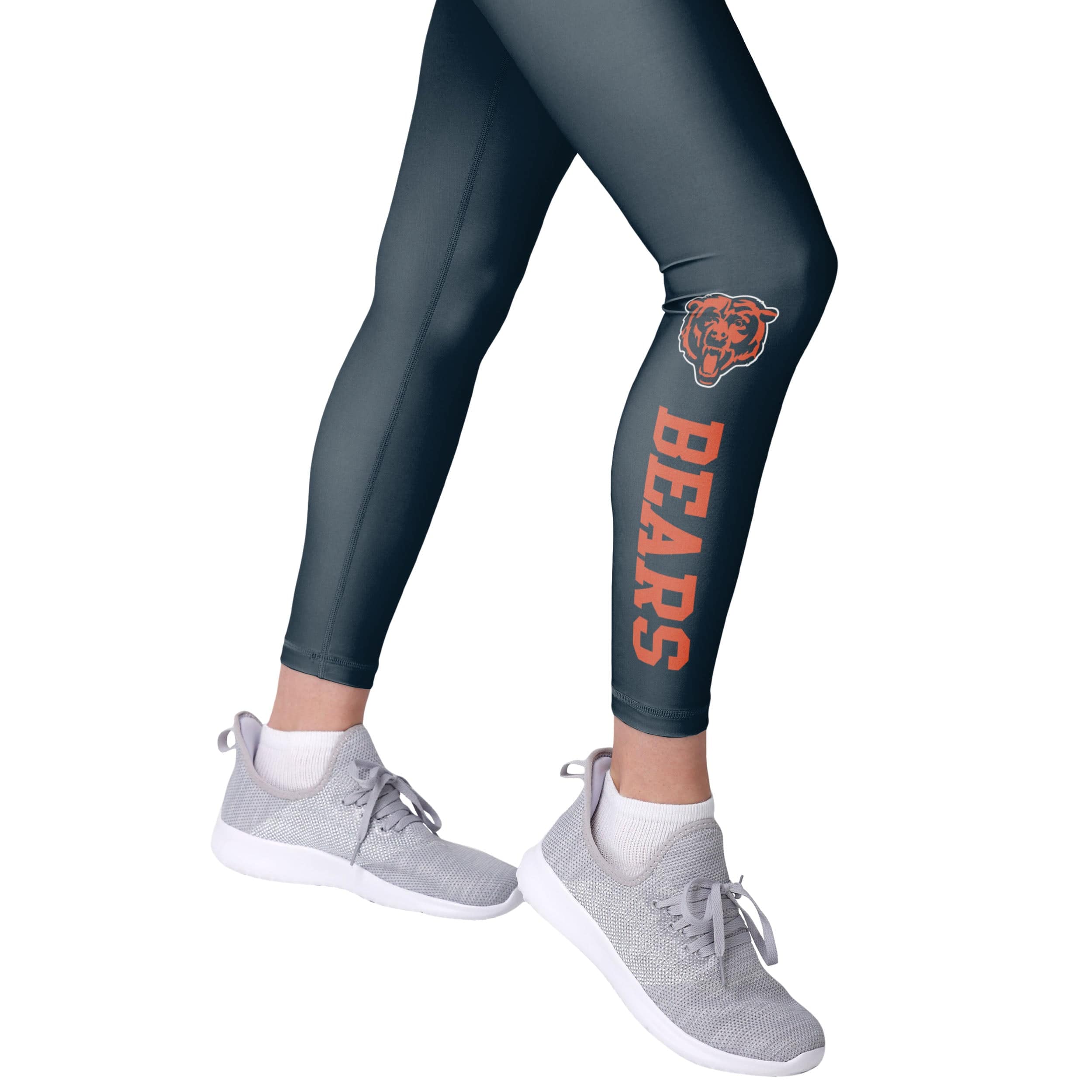 Chicago Bears NFL Womens Solid Wordmark Leggings - Image 4