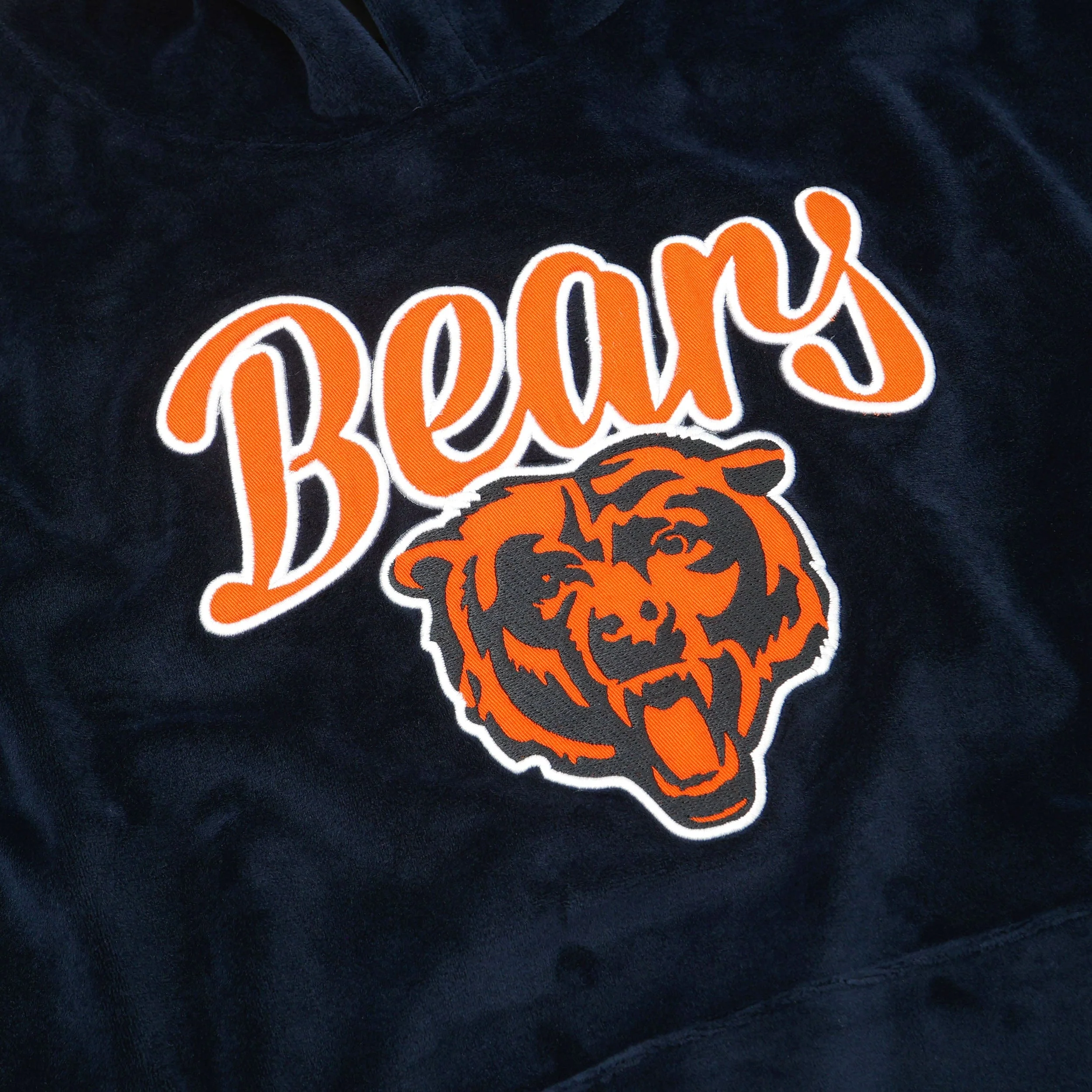 Chicago Bears NFL Womens Velour Hooded Sweatshirt - Image 4