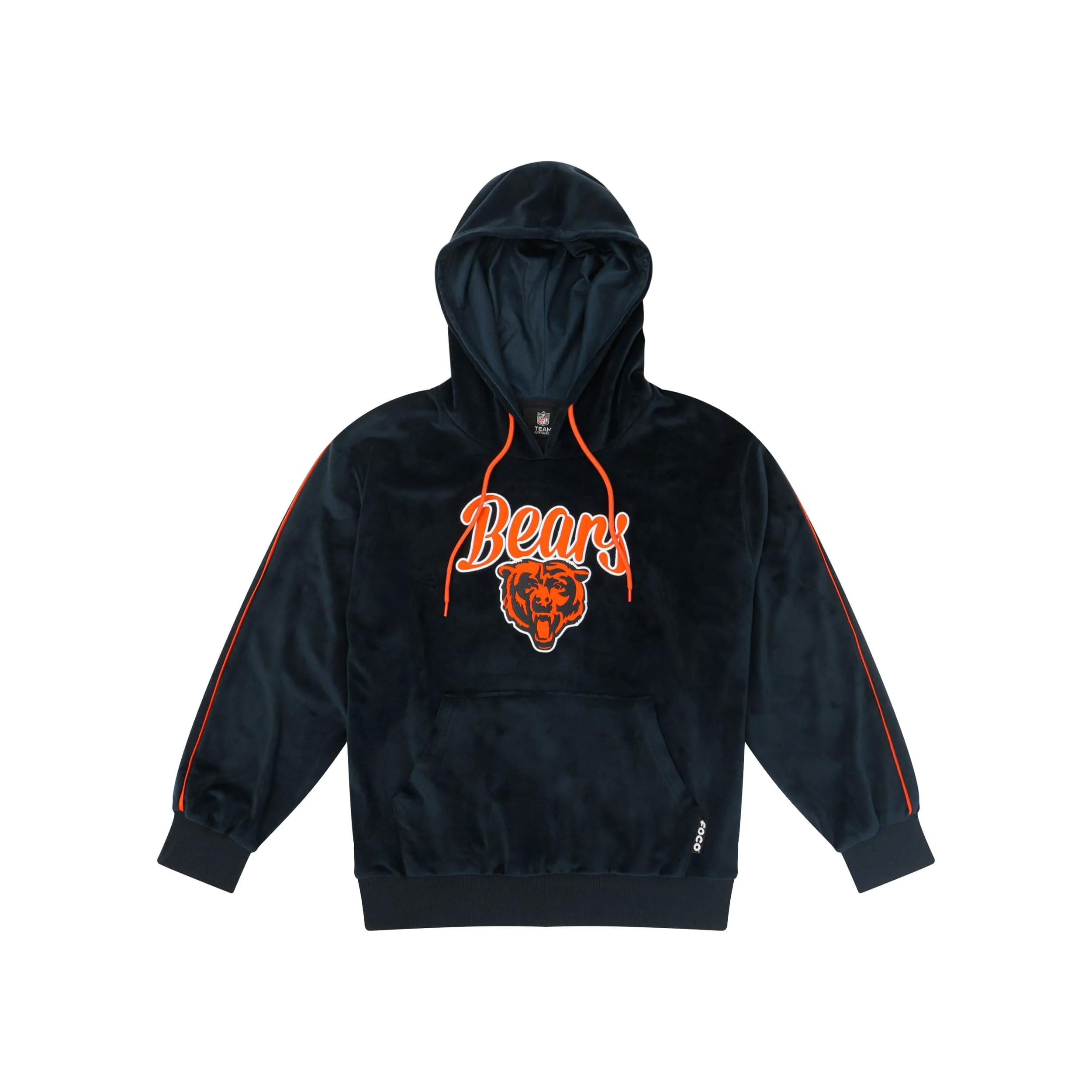 Chicago Bears NFL Womens Velour Hooded Sweatshirt - Image 5