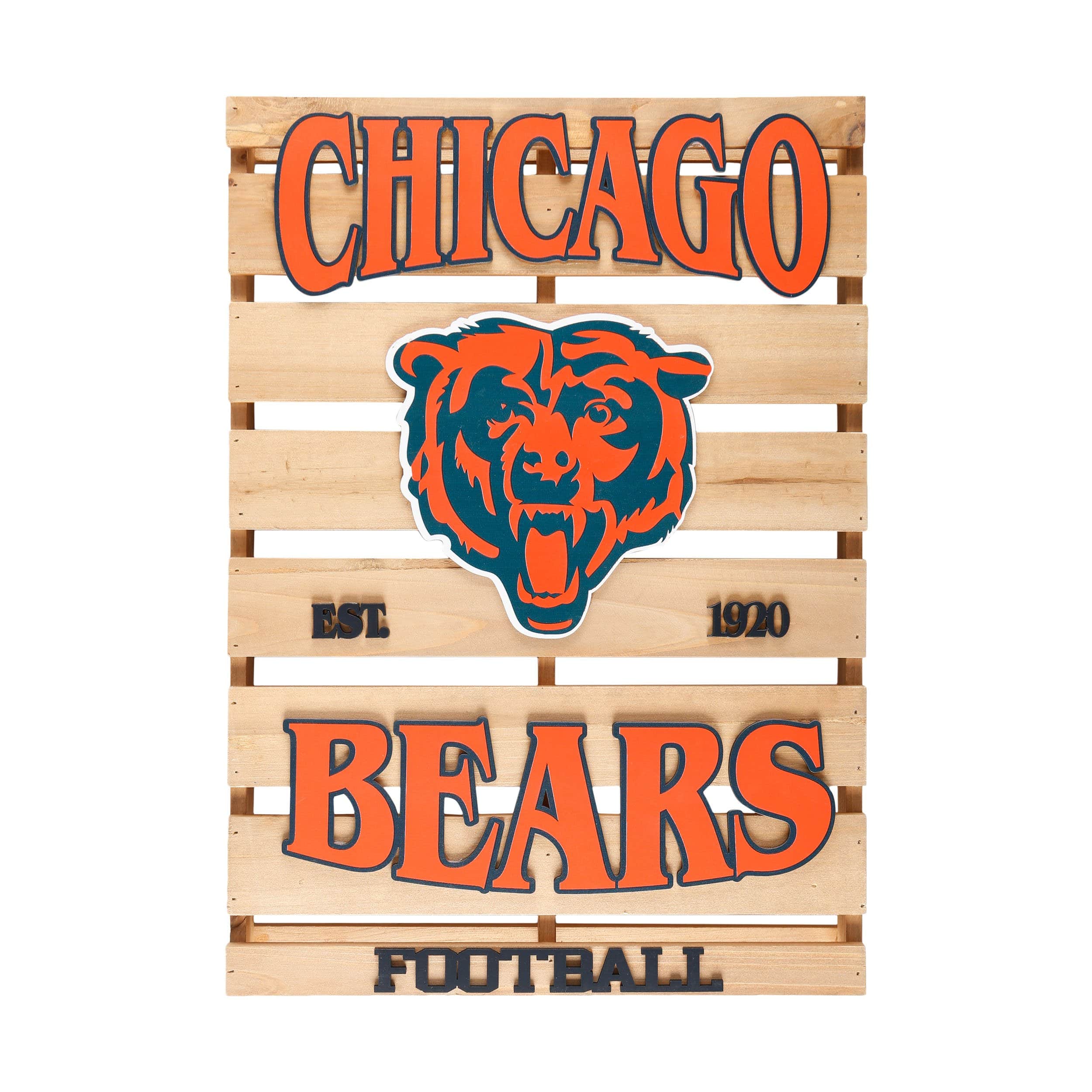 Chicago Bears NFL Wood Pallet Sign - Image 3