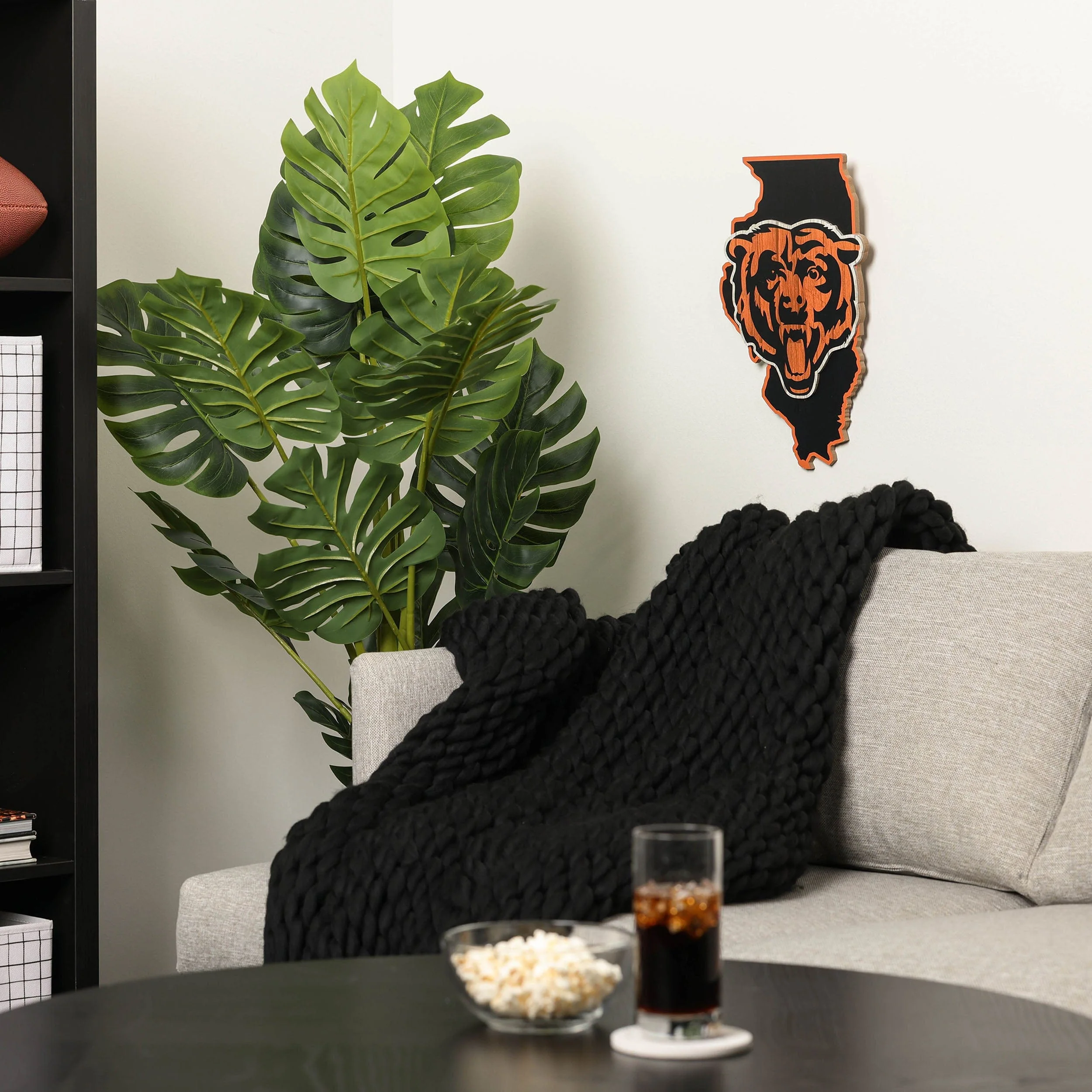 Chicago Bears NFL Wood State Sign - Image 4