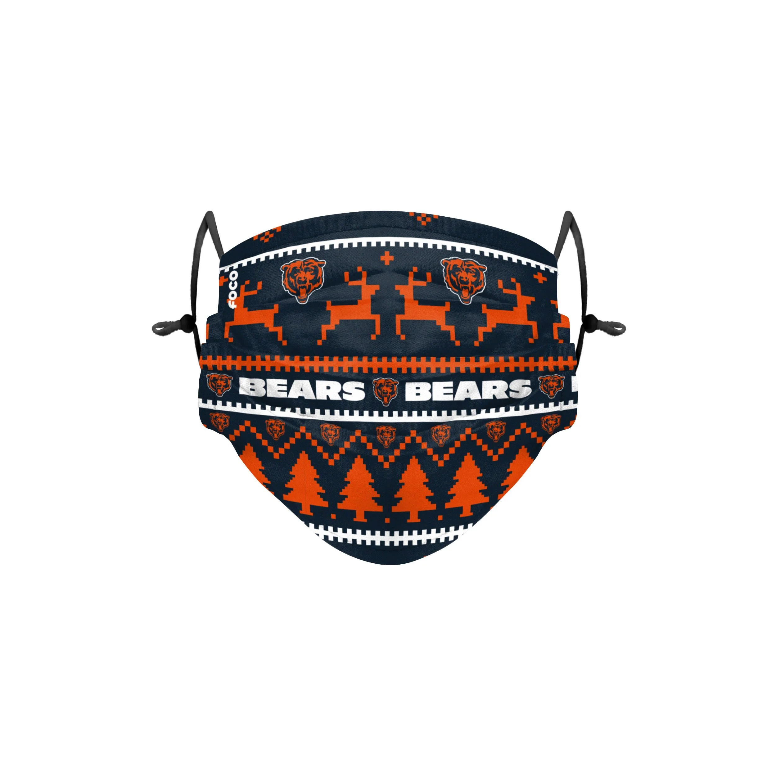 Chicago Bears NFL Wordmark Holiday Adjustable Face Cover