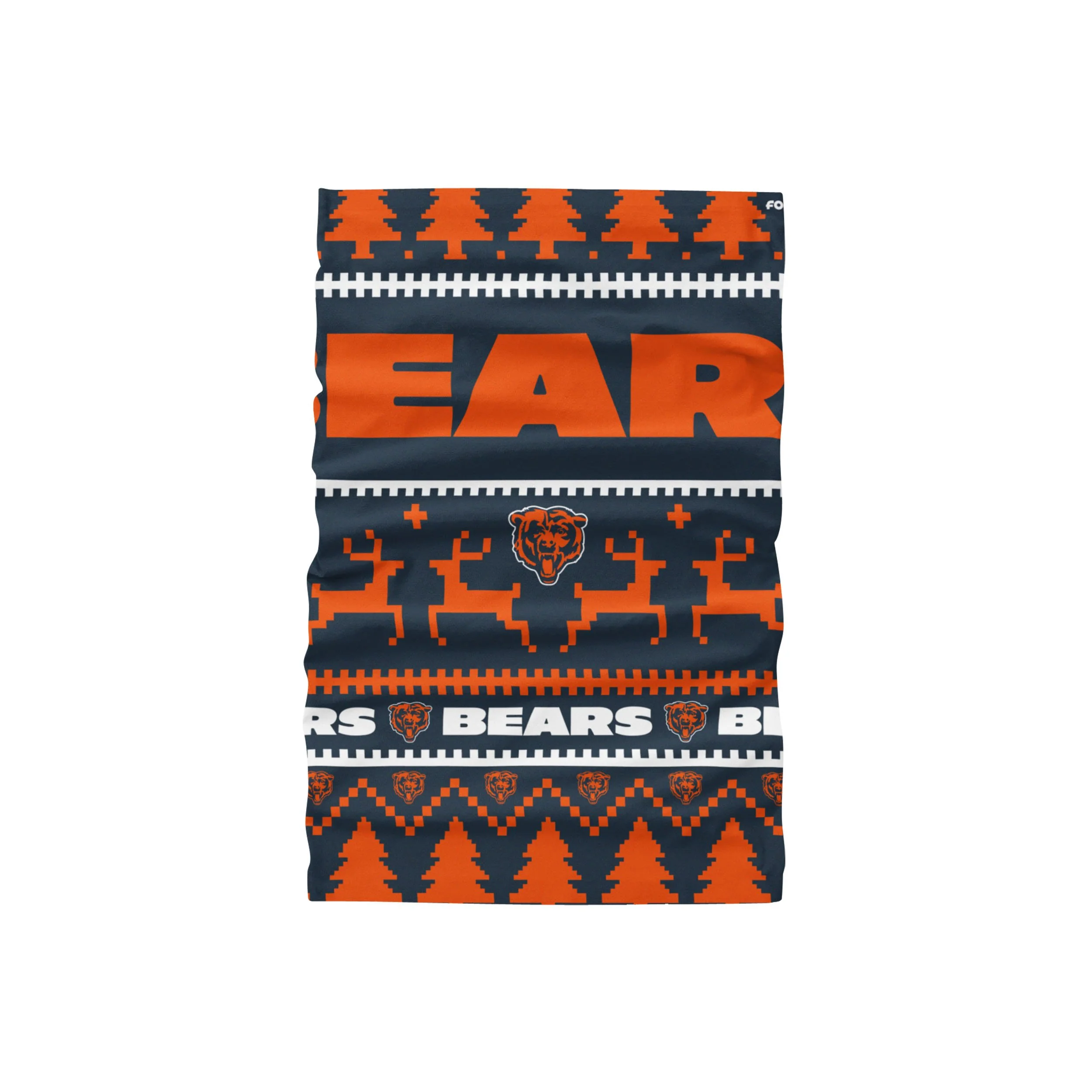 Chicago Bears NFL Wordmark Holiday Gaiter Scarf - Image 2