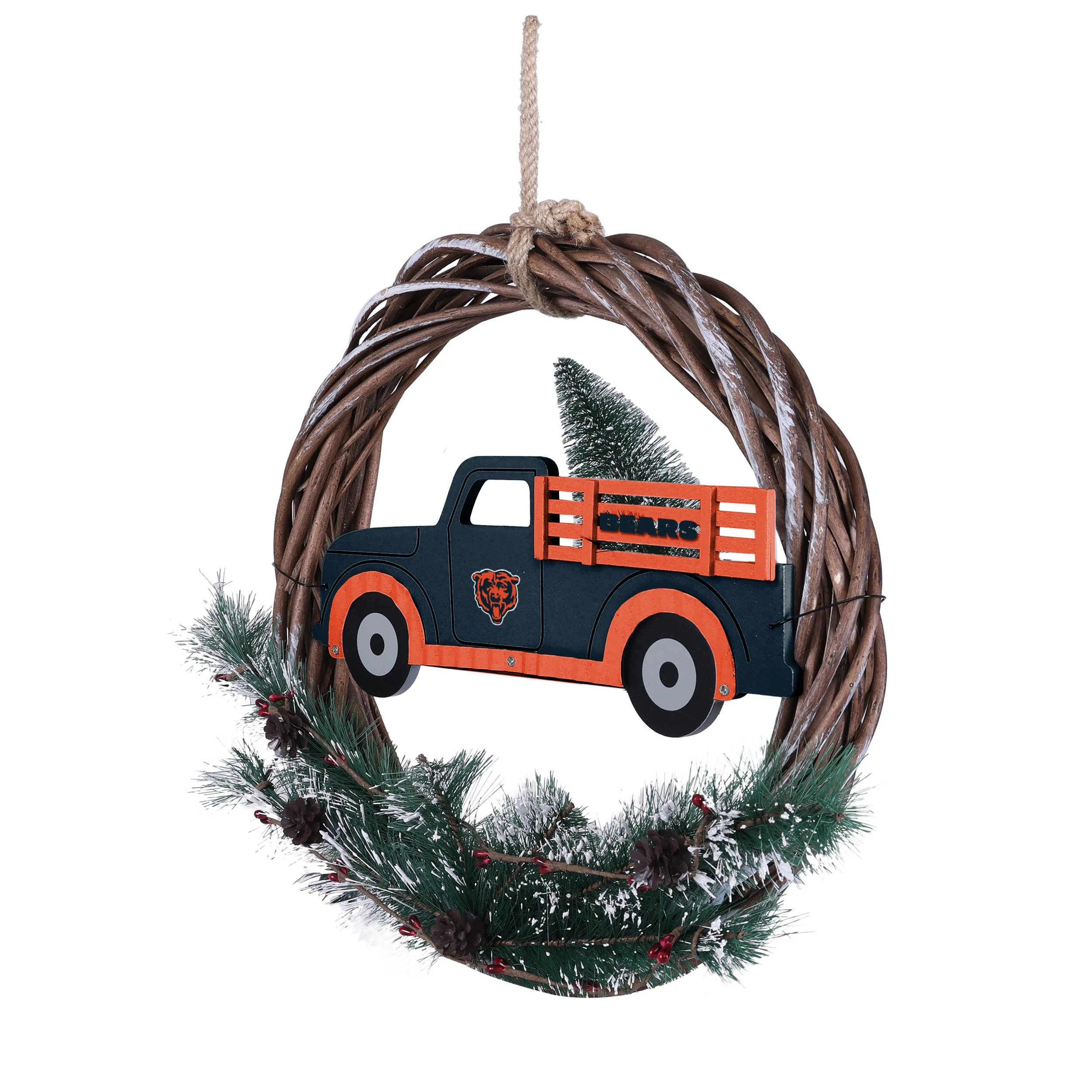 Chicago Bears NFL Wreath With Truck - Image 3
