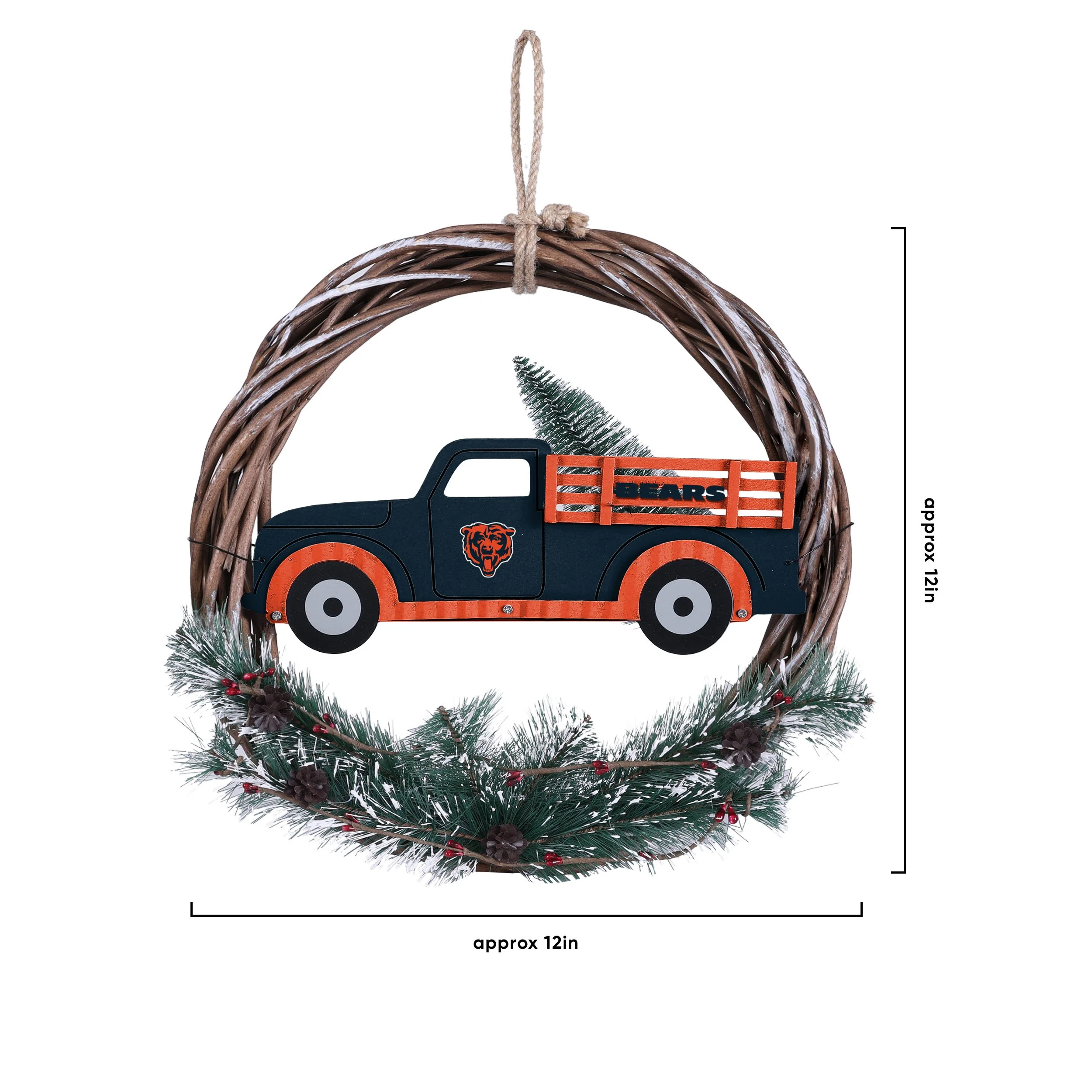 Chicago Bears NFL Wreath With Truck - Image 4