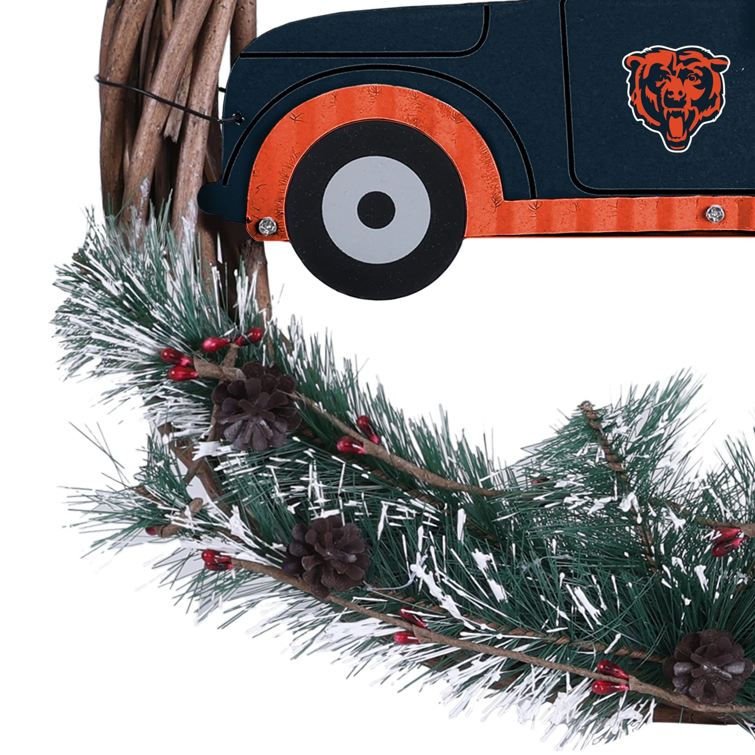 Chicago Bears NFL Wreath With Truck - Image 5