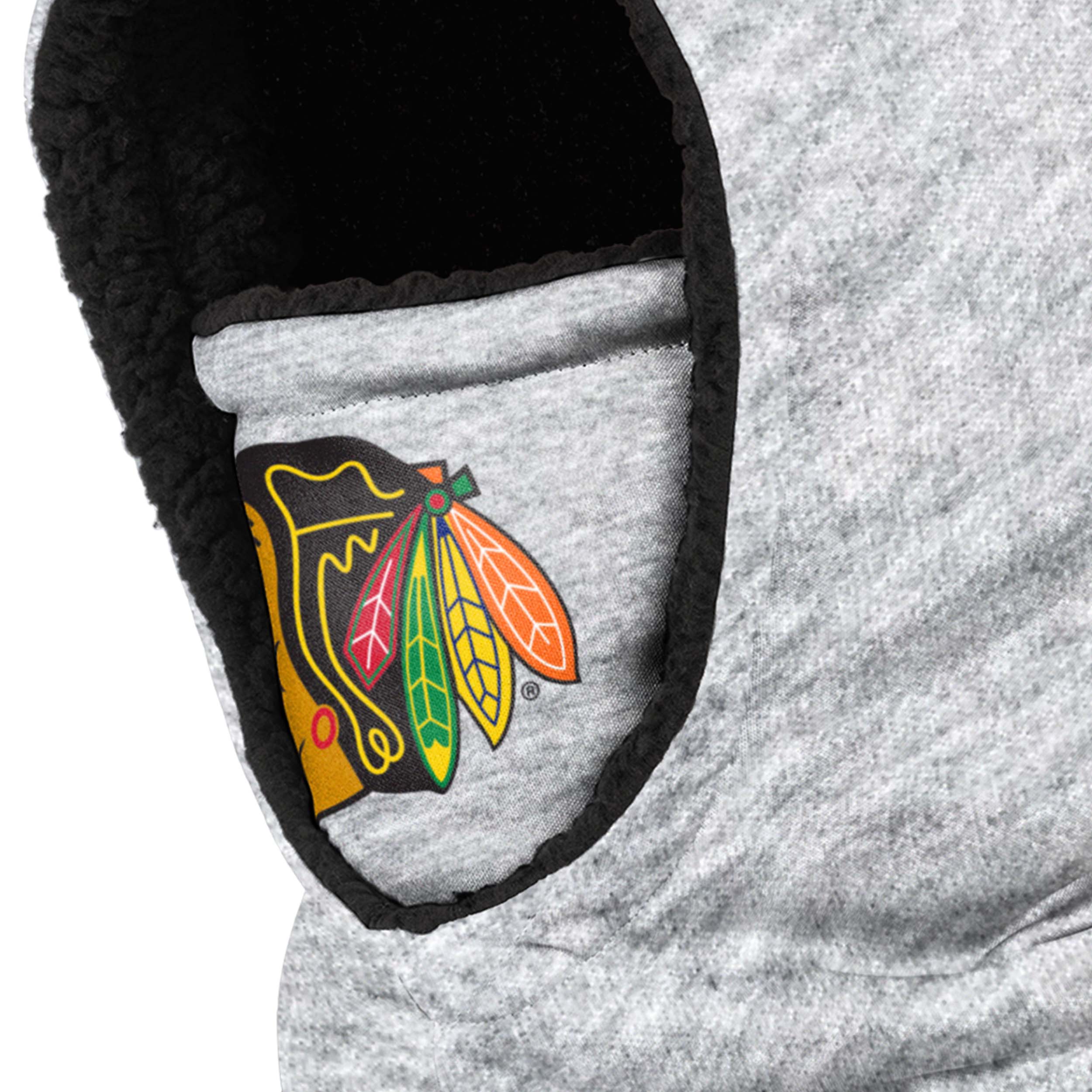 Chicago Blackhawks NHL Heather Grey Big Logo Hooded Gaiter - Image 3