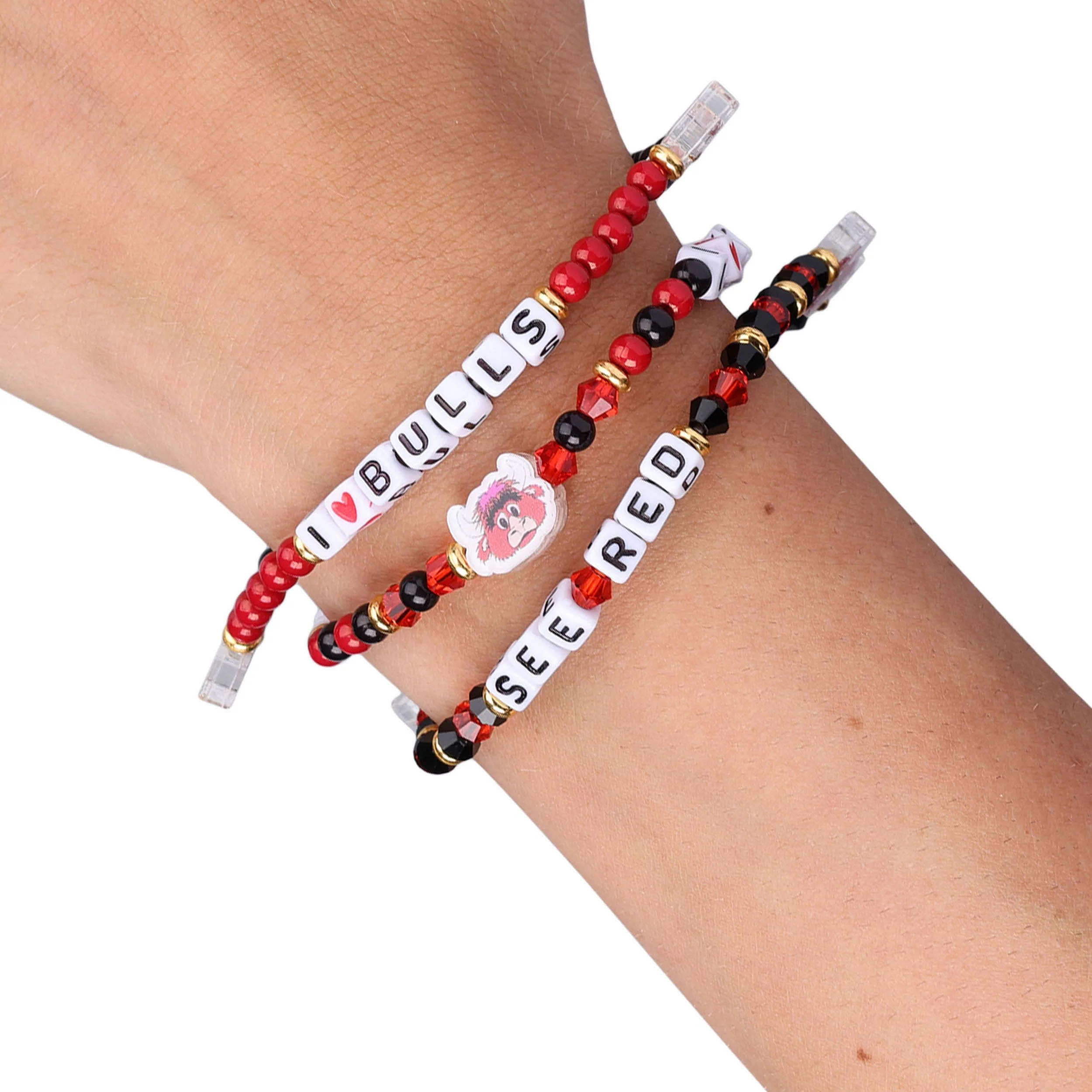 Chicago Bulls NBA 3 Pack Friendship Bracelet - Image 4
