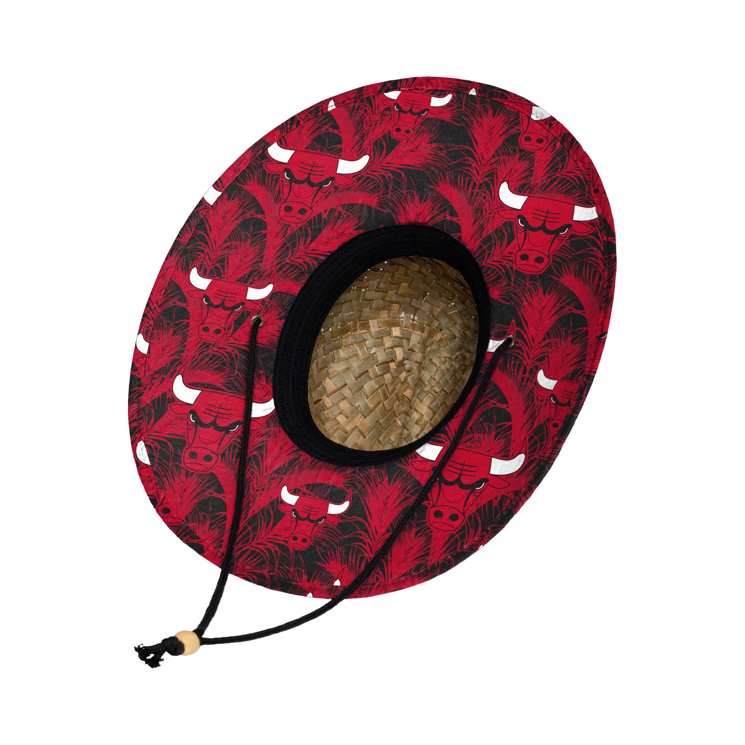Chicago Bulls NBA Floral Straw Hat - Image 2