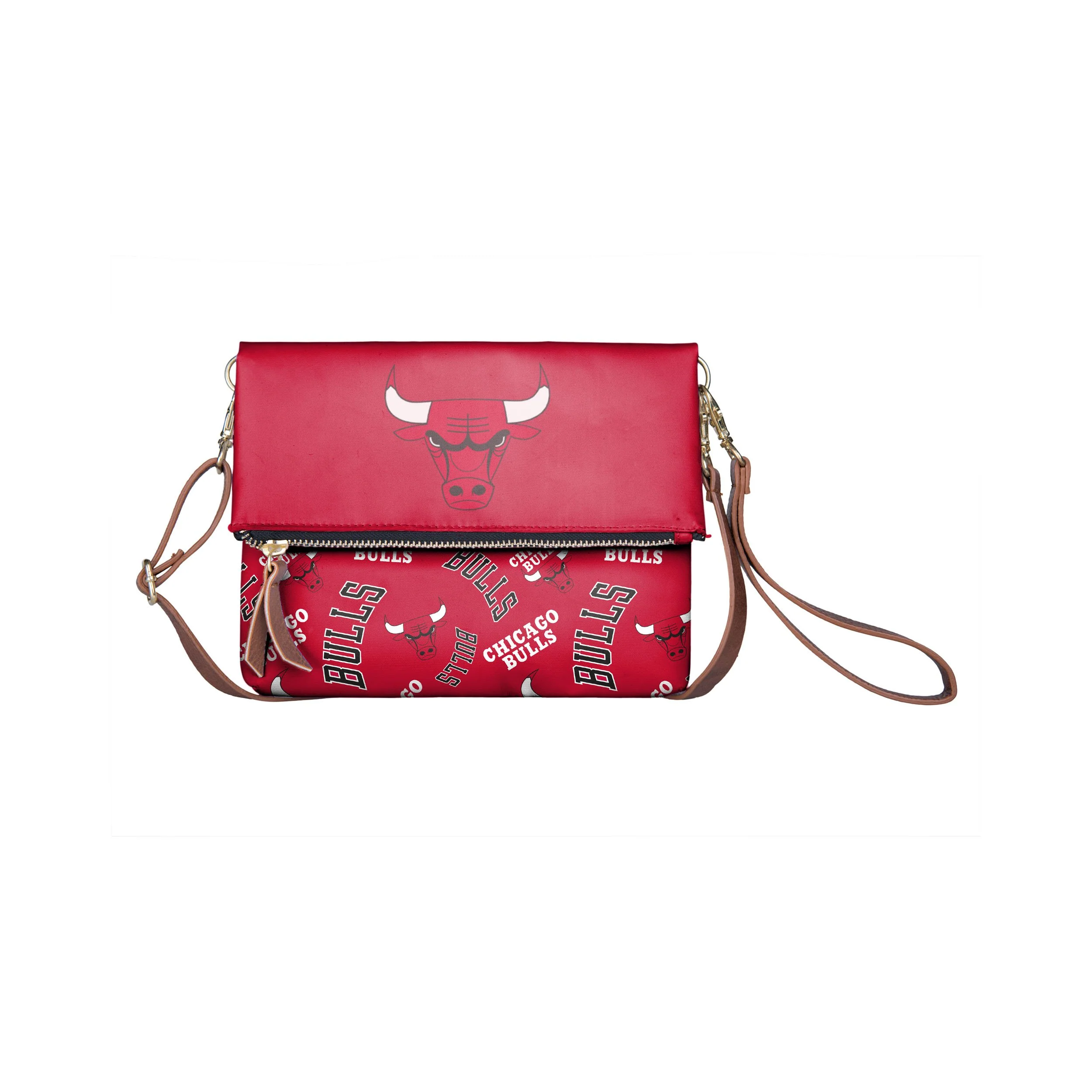 Chicago Bulls NBA Printed Collection Foldover Tote Bag - Image 2