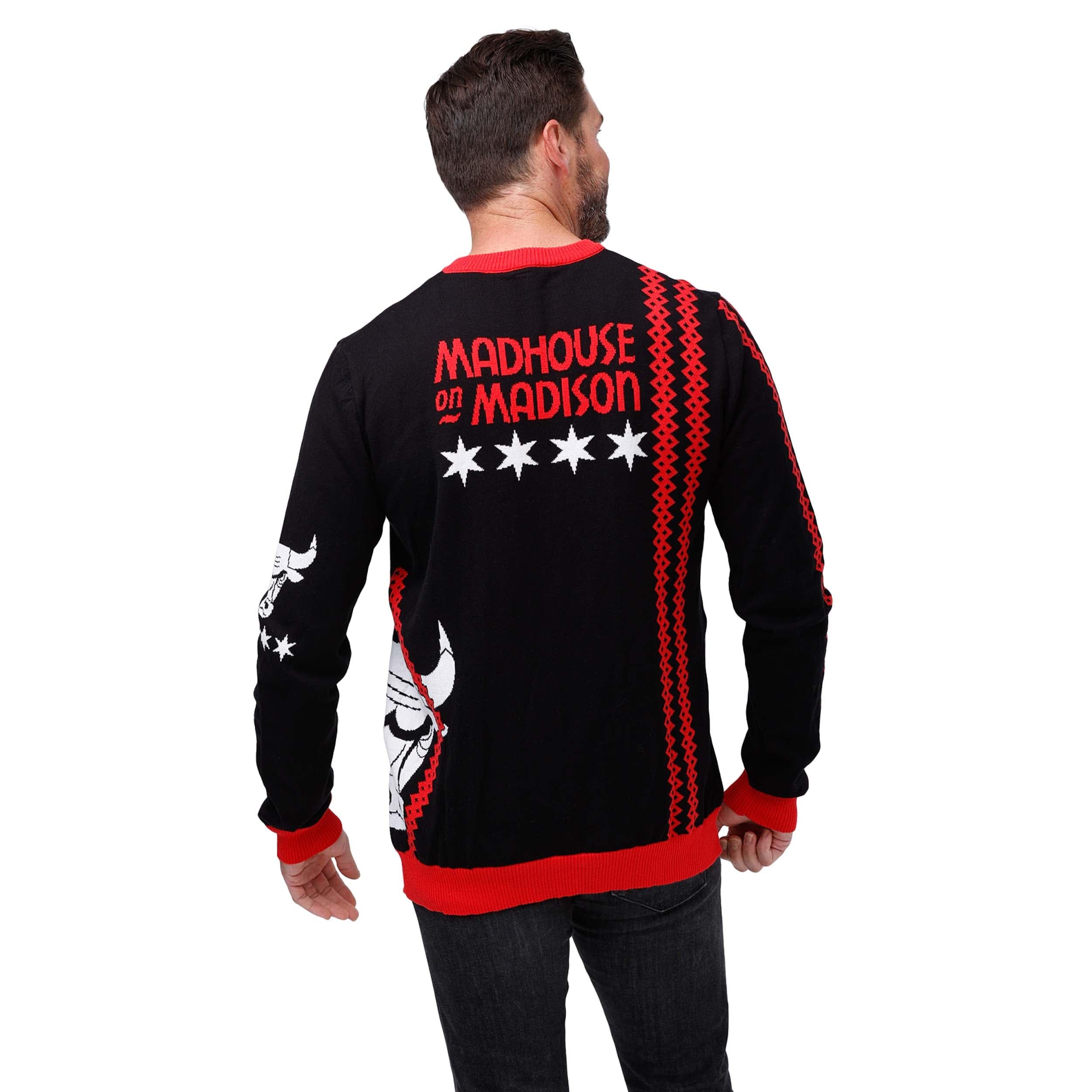 Chicago Bulls NBA Mens Thematic Knit Sweater - Image 2