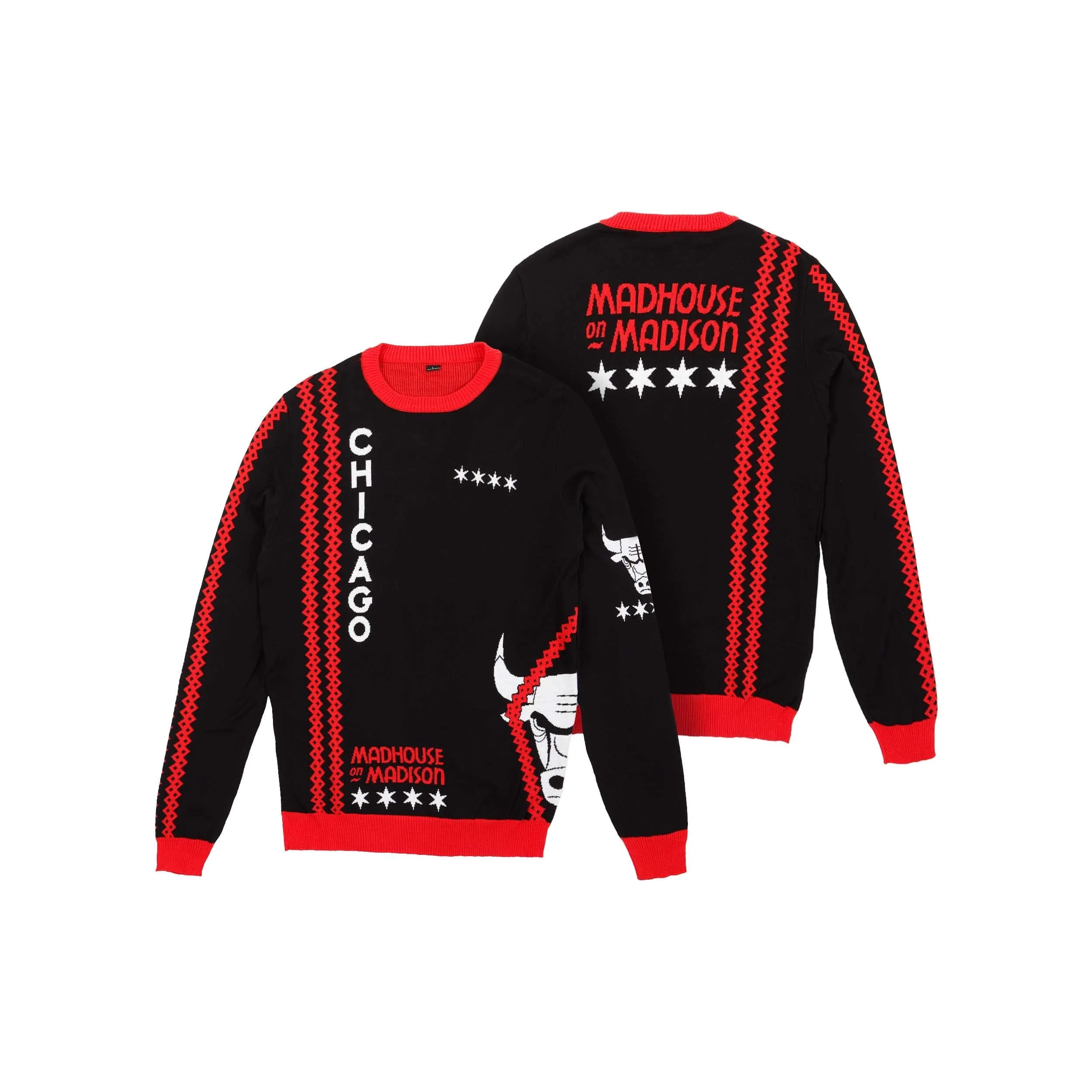 Chicago Bulls NBA Mens Thematic Knit Sweater - Image 3