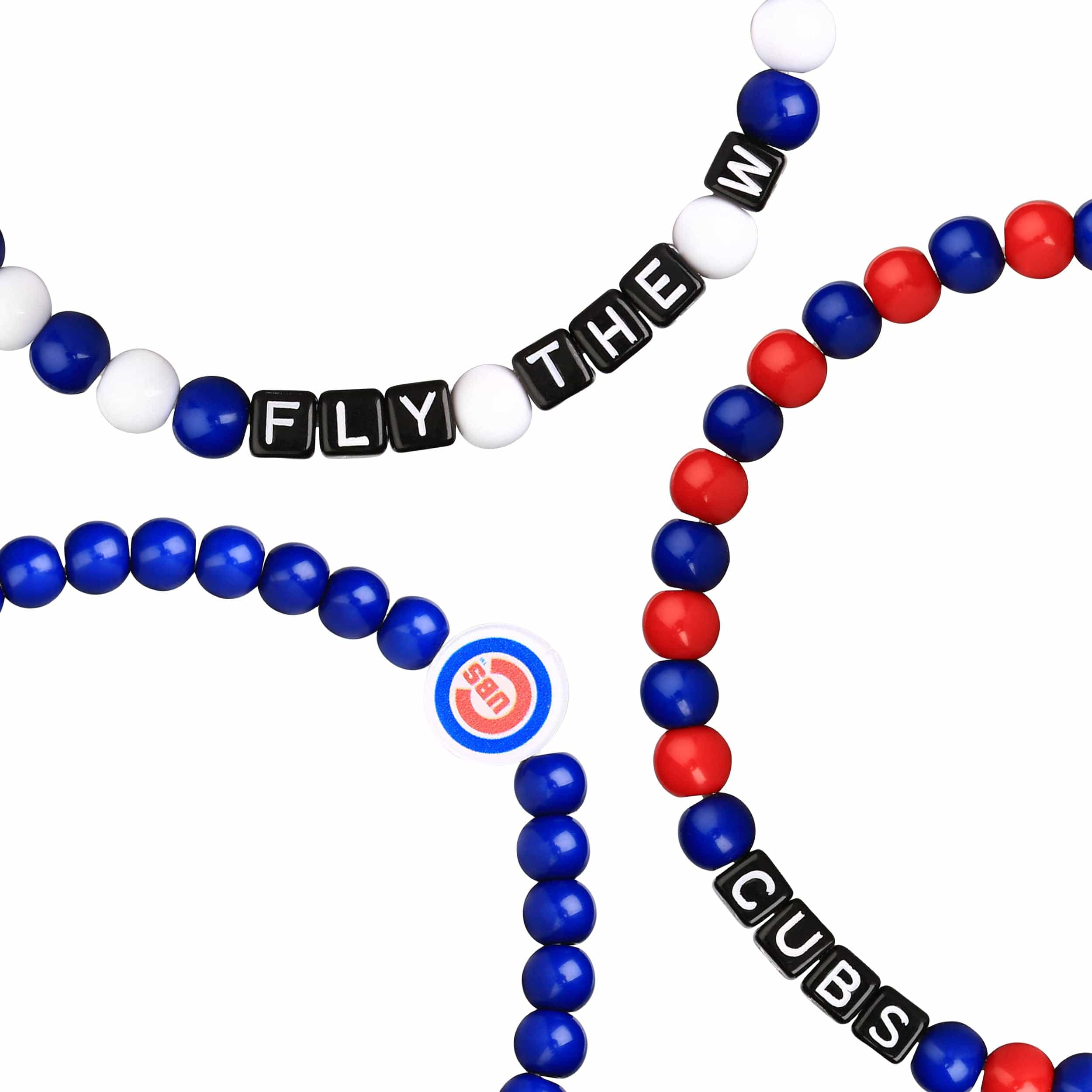 Chicago Cubs MLB 3 Pack Beaded Friendship Bracelet - Image 2