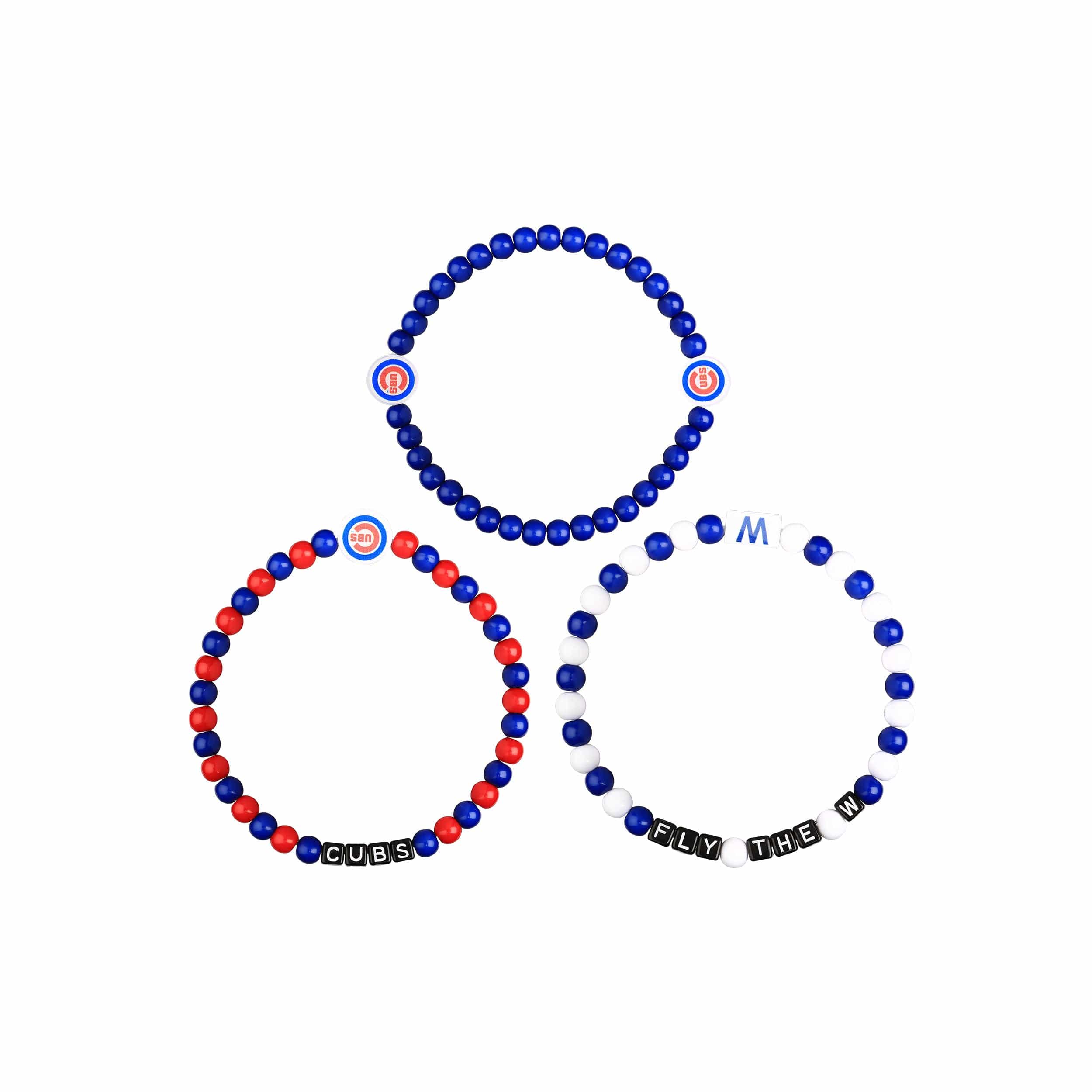 Chicago Cubs MLB 3 Pack Beaded Friendship Bracelet - Image 3