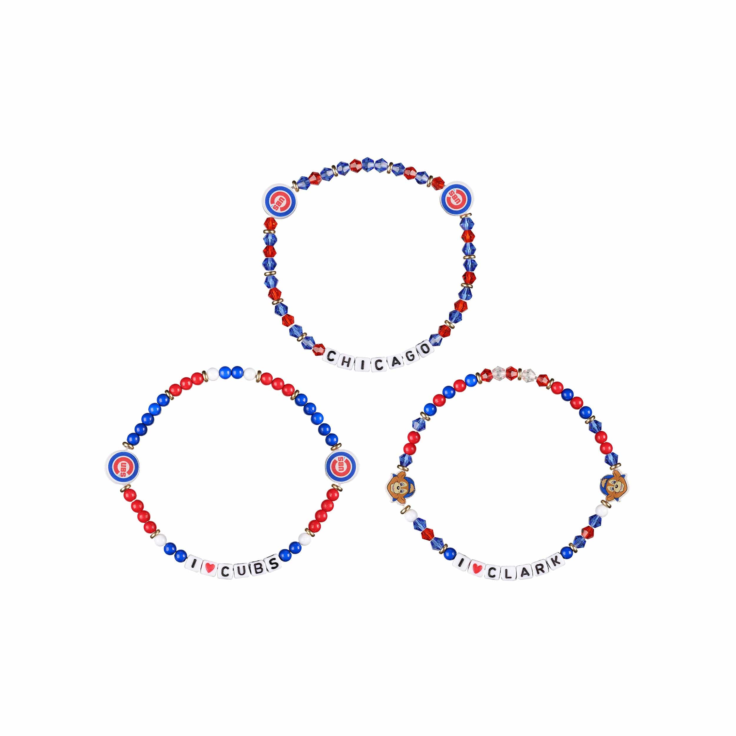 Chicago Cubs MLB 3 Pack Friendship Bracelet - Image 3