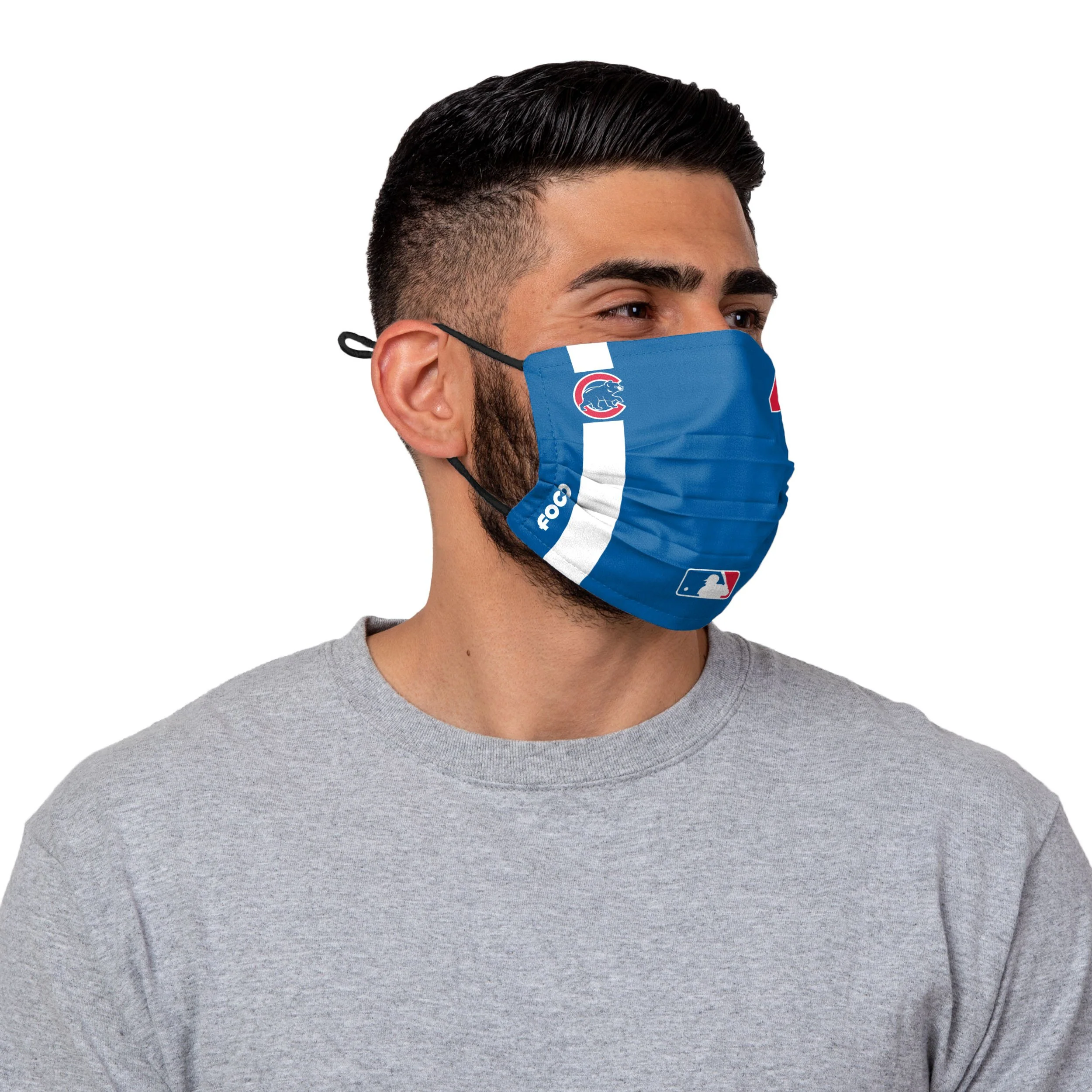 Chicago Cubs MLB Anthony Rizzo On-Field Adjustable Blue Face Cover - Image 2