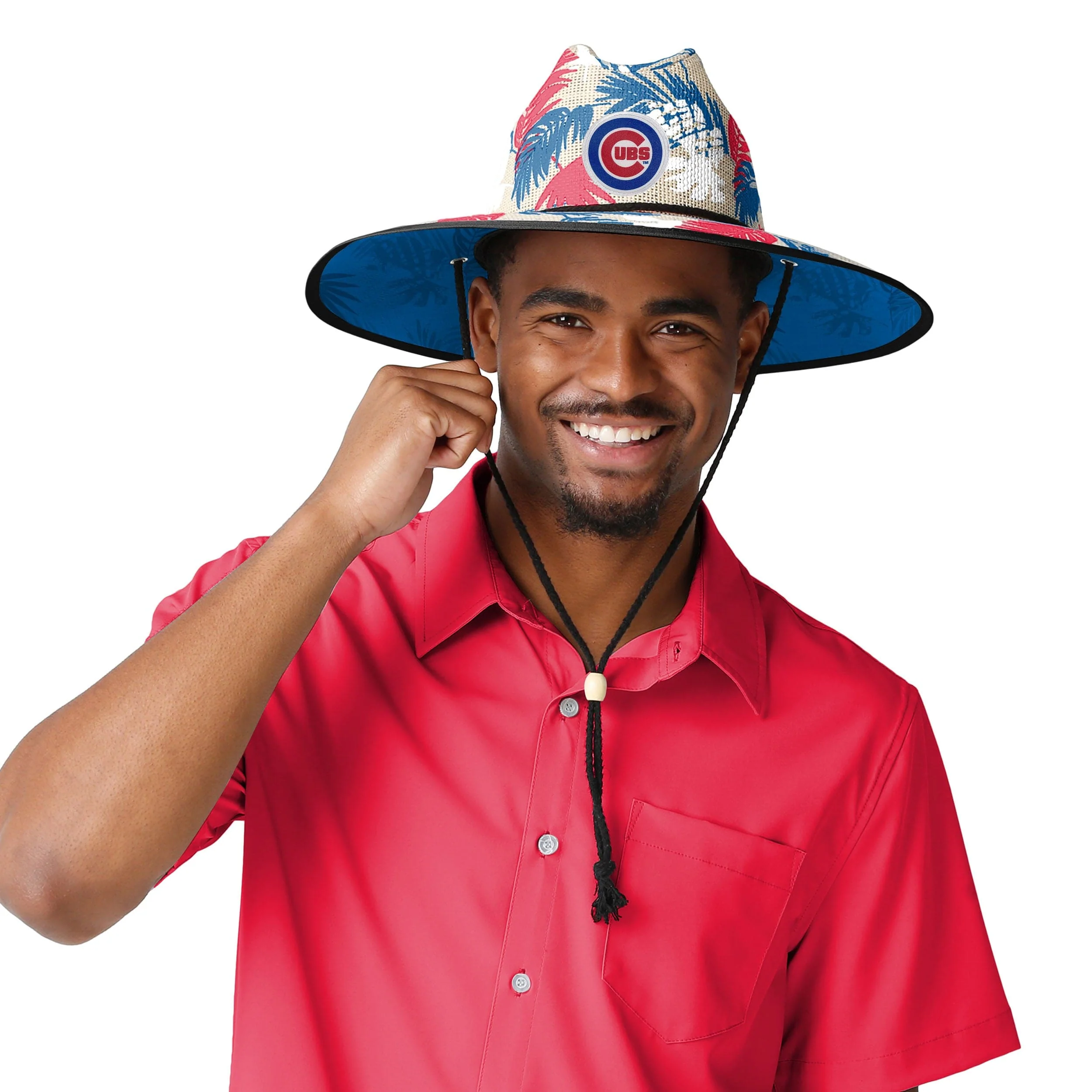 Chicago Cubs MLB Floral Printed Straw Hat - Image 2