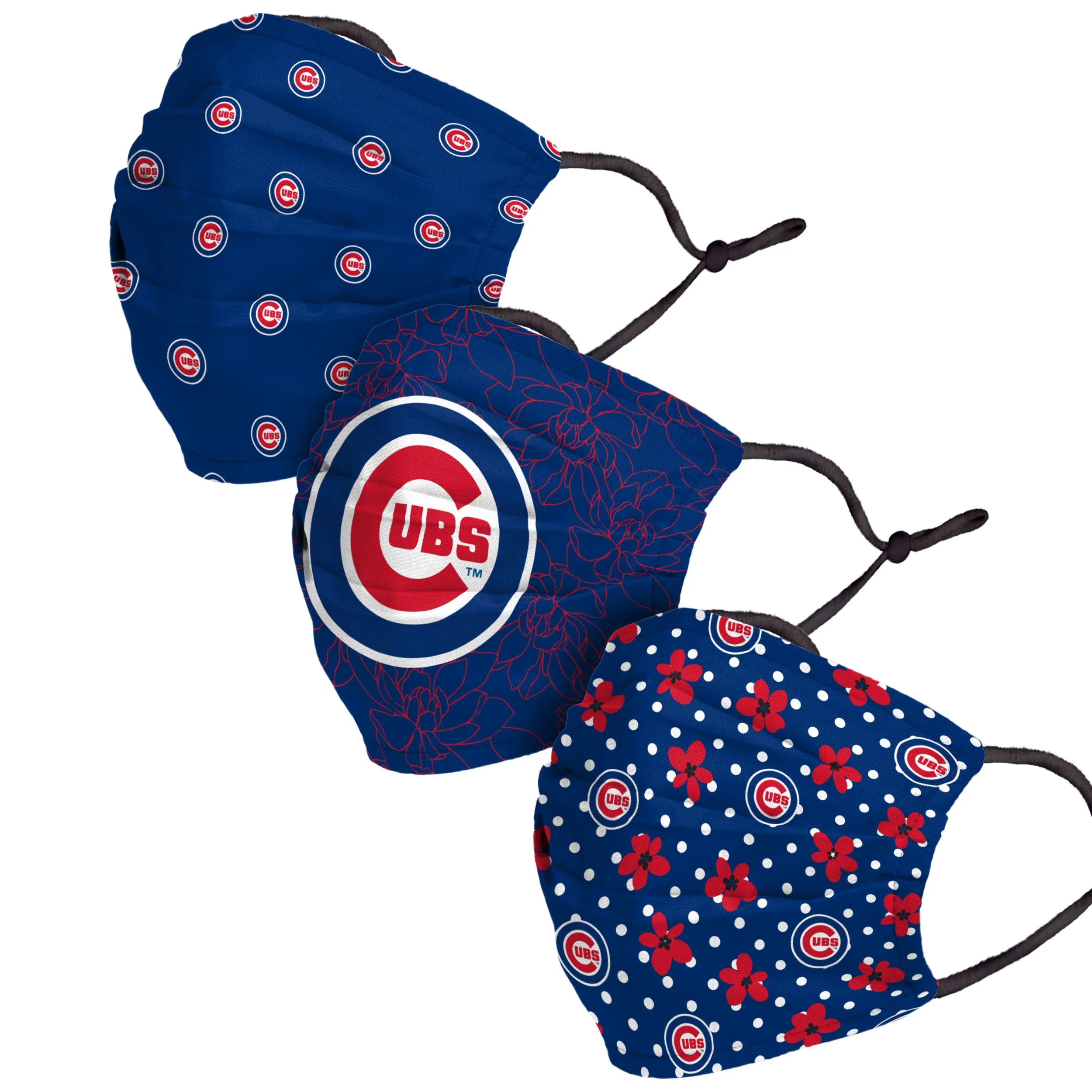 Chicago Cubs MLB Gameday Gardener 3 Pack Face Cover - Image 2
