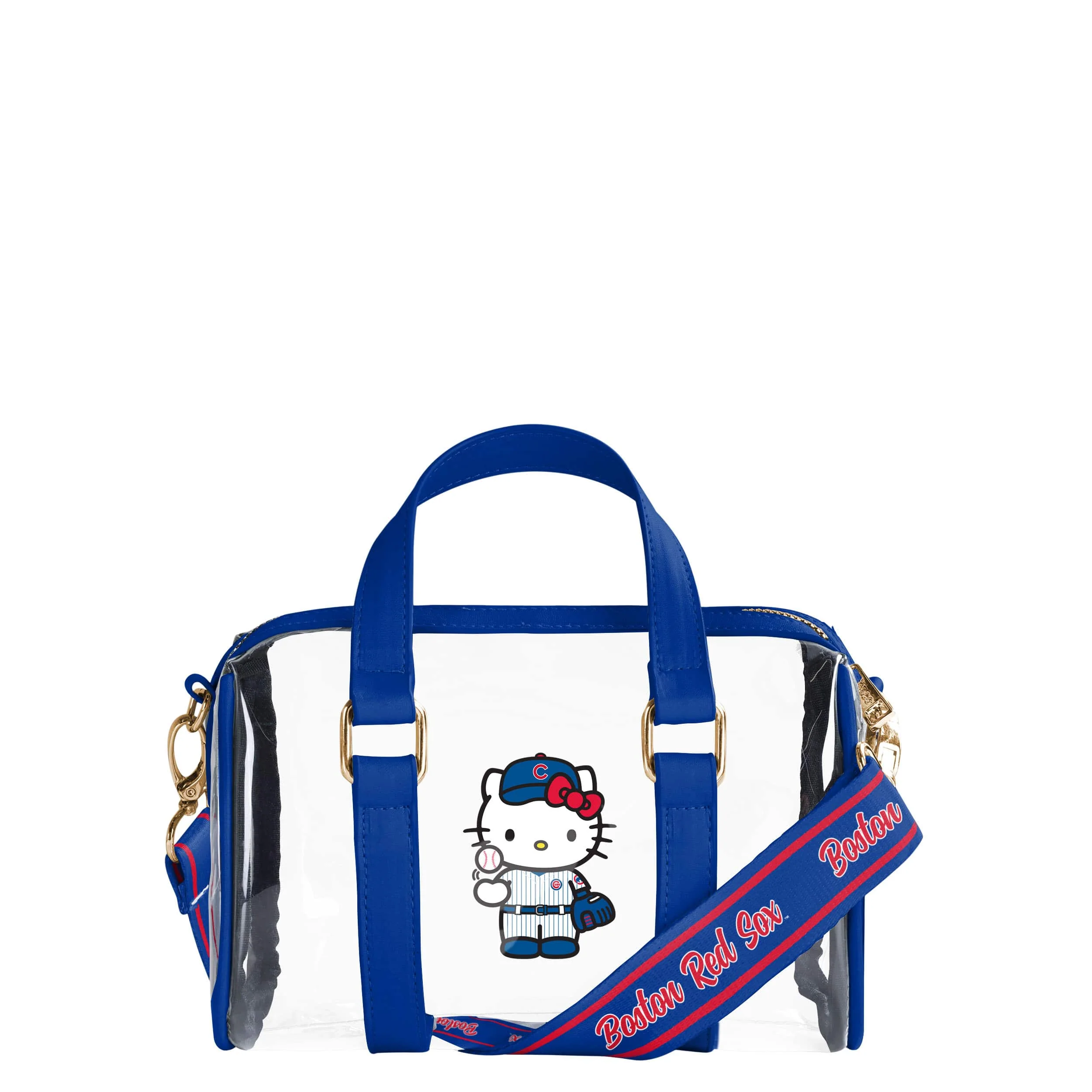 Chicago Cubs MLB Hello Kitty® Clear Barrel Bag (PREORDER - SHIPS MID JULY)