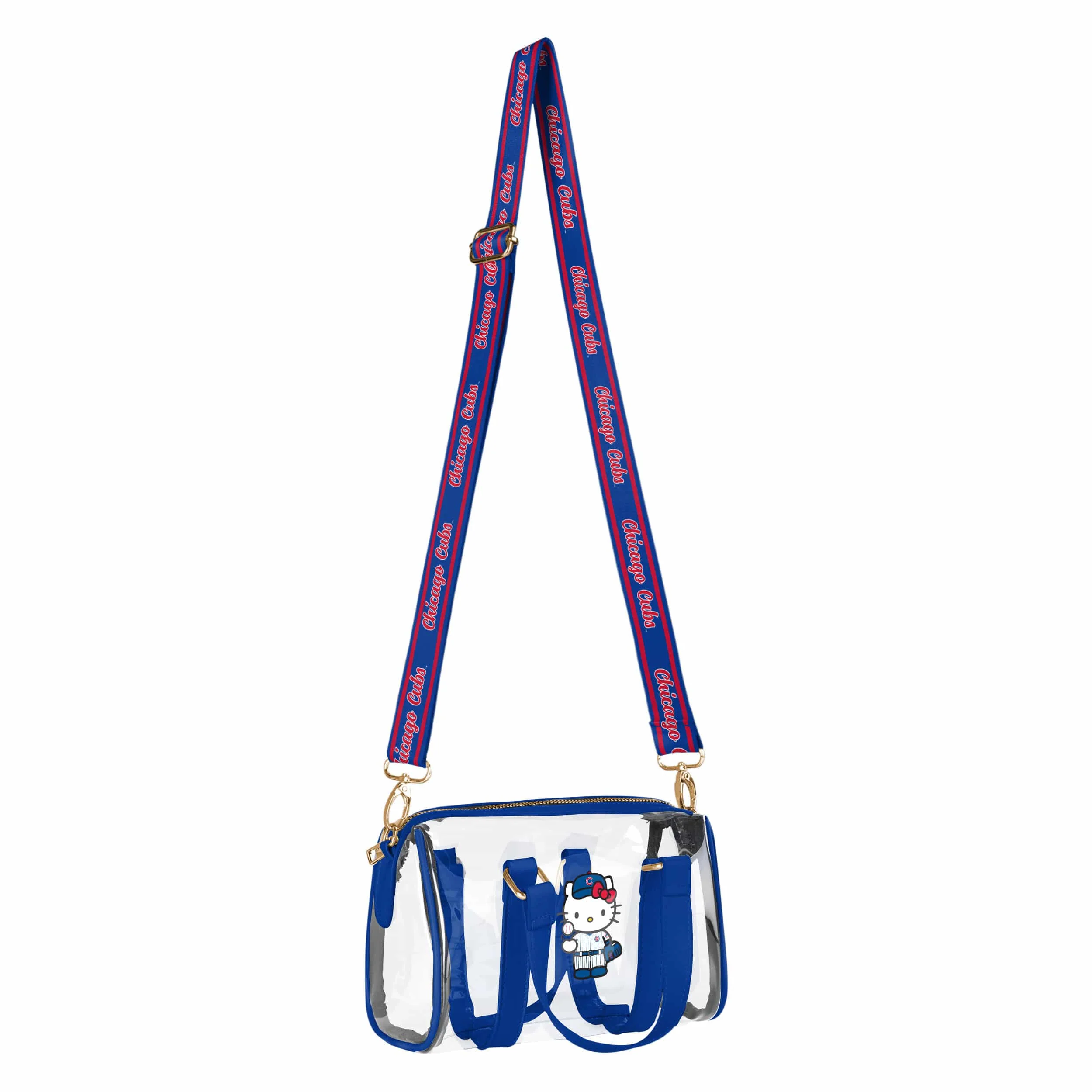 Chicago Cubs MLB Hello Kitty® Clear Barrel Bag (PREORDER - SHIPS MID JULY) - Image 2