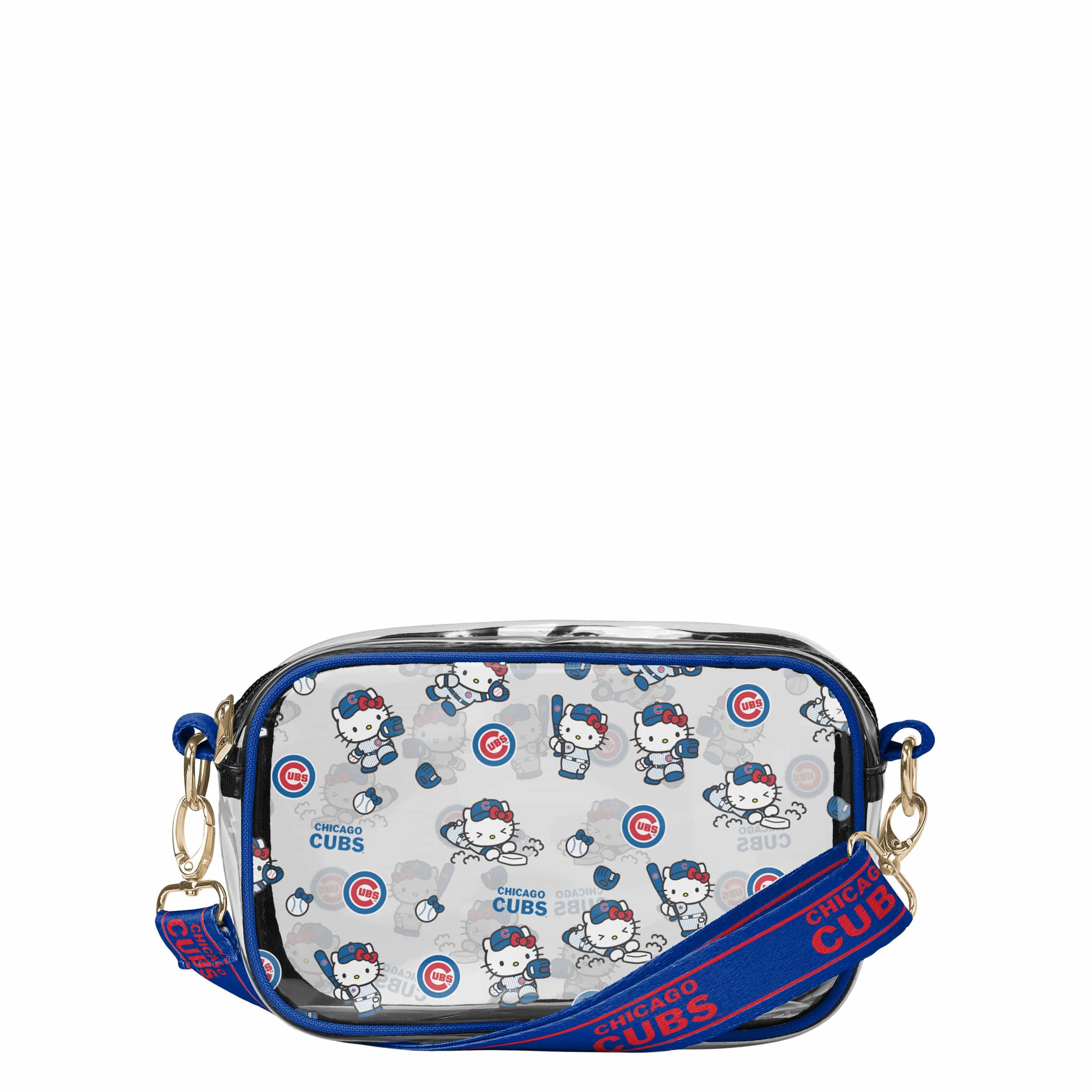 Chicago Cubs MLB Hello Kitty® Clear Crossbody Bag (PREORDER - SHIPS LATE MAY)