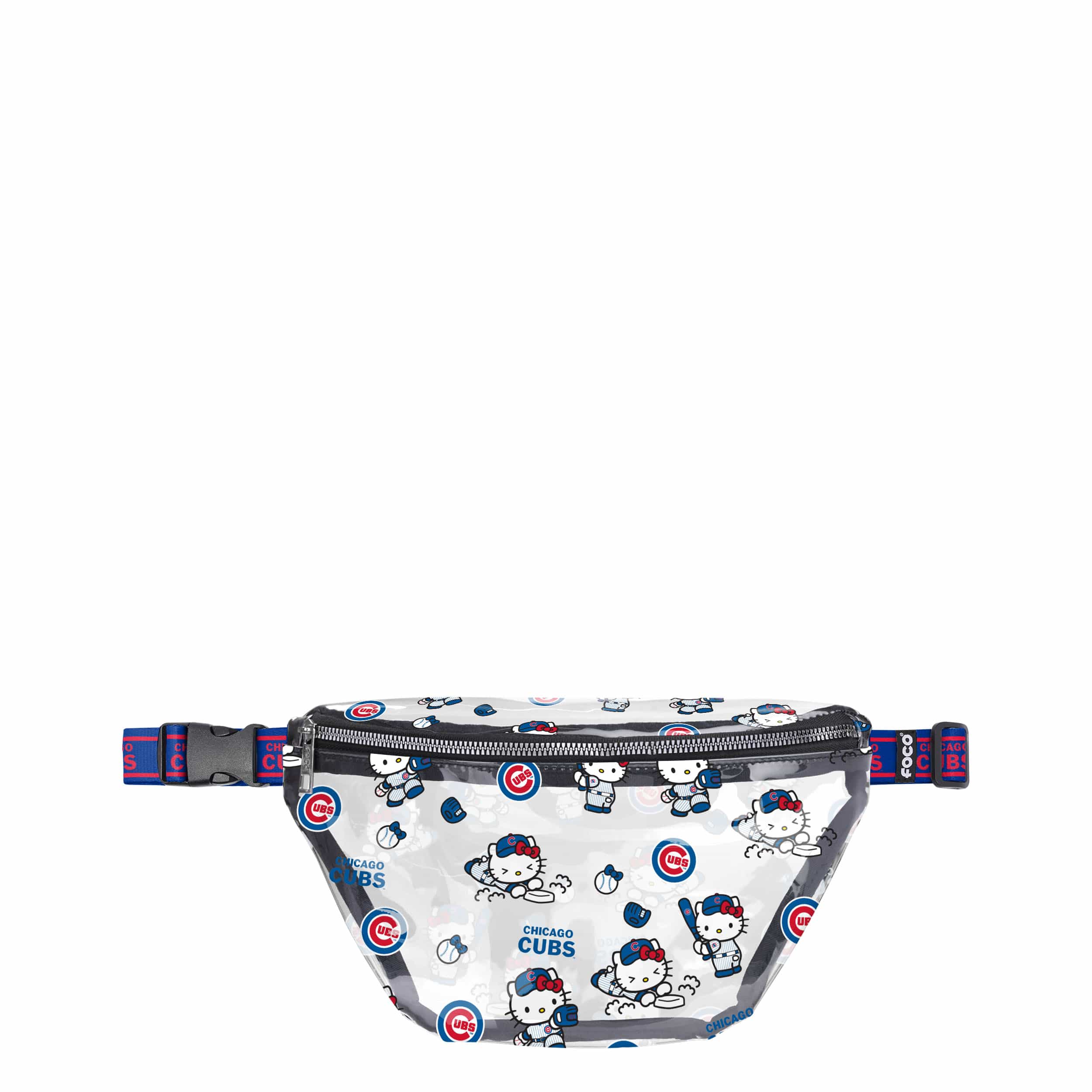 Chicago Cubs MLB Hello Kitty® Clear Fanny Pack (PREORDER - SHIPS MID JULY)