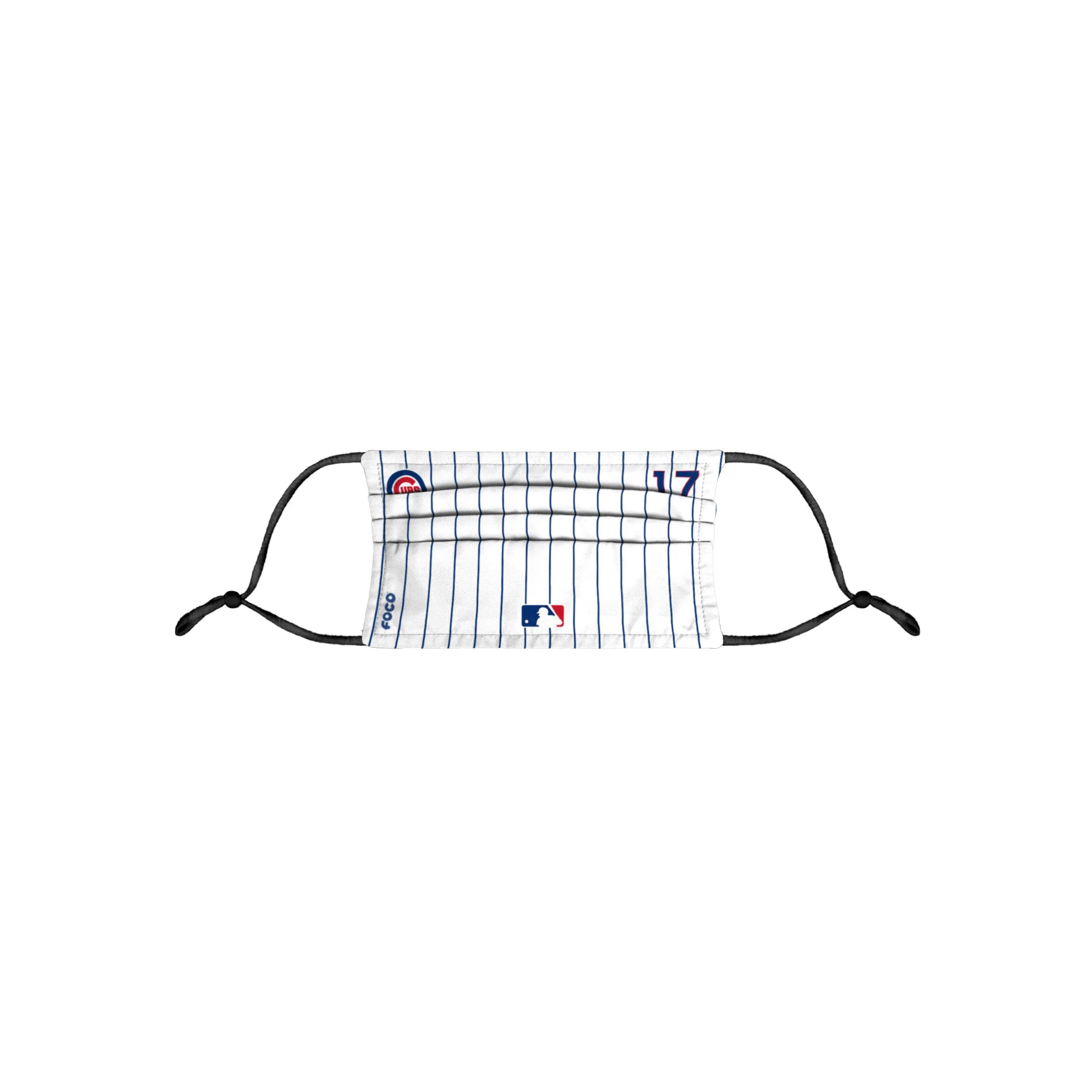 Chicago Cubs MLB Kris Bryant On-Field Gameday Pinstripe Adjustable Face Cover - Image 6